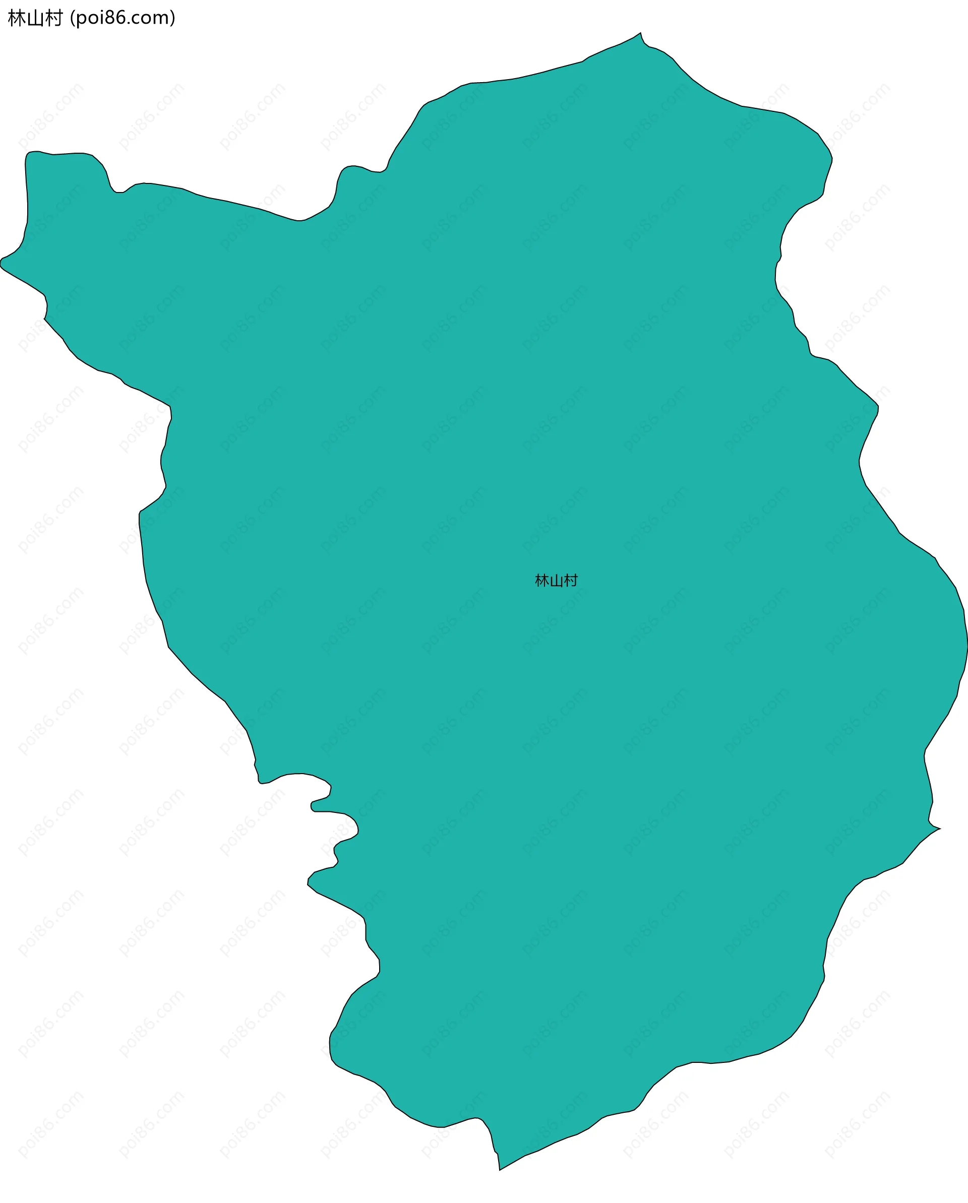 林山村边界地图