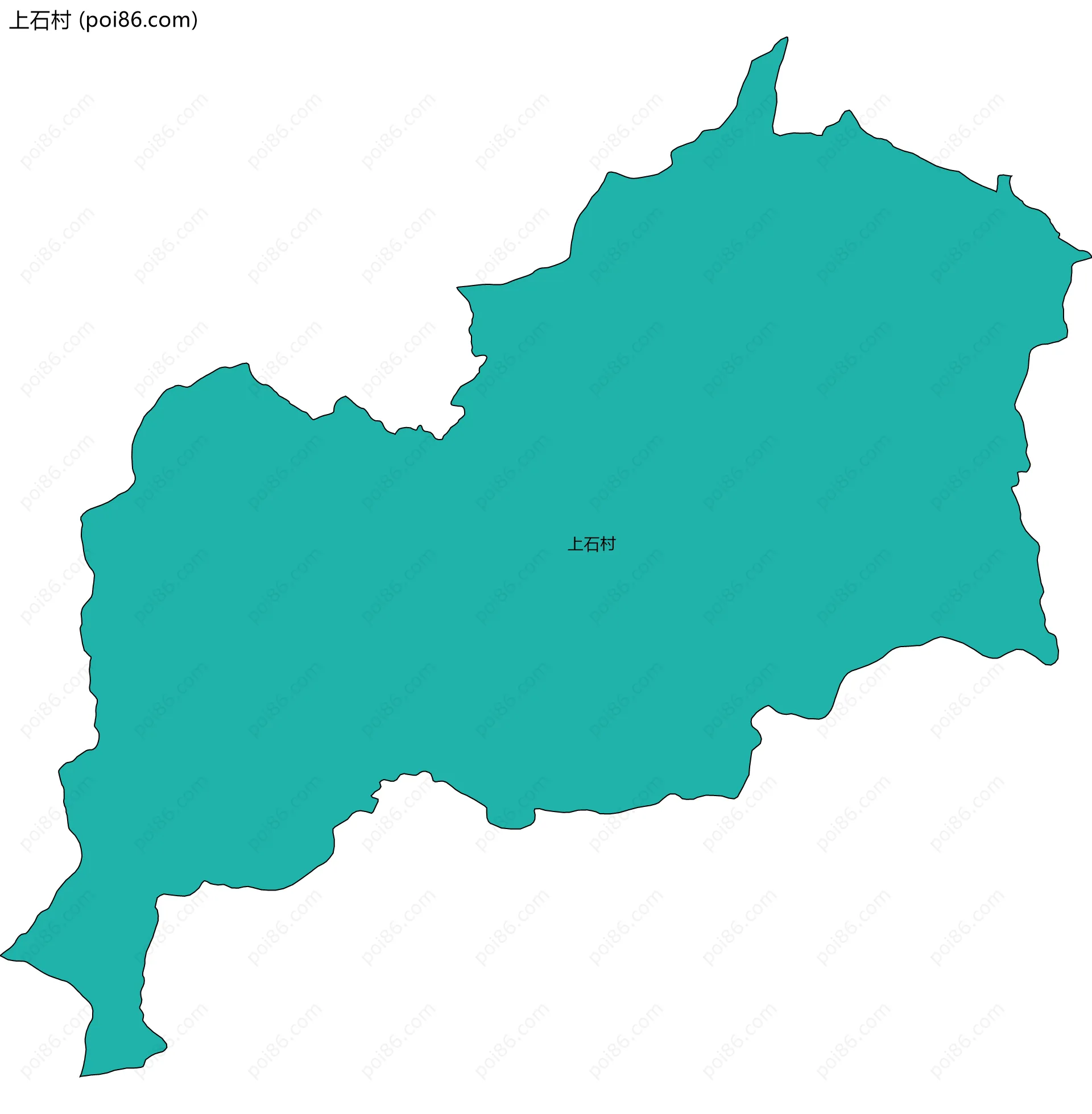 上石村边界地图