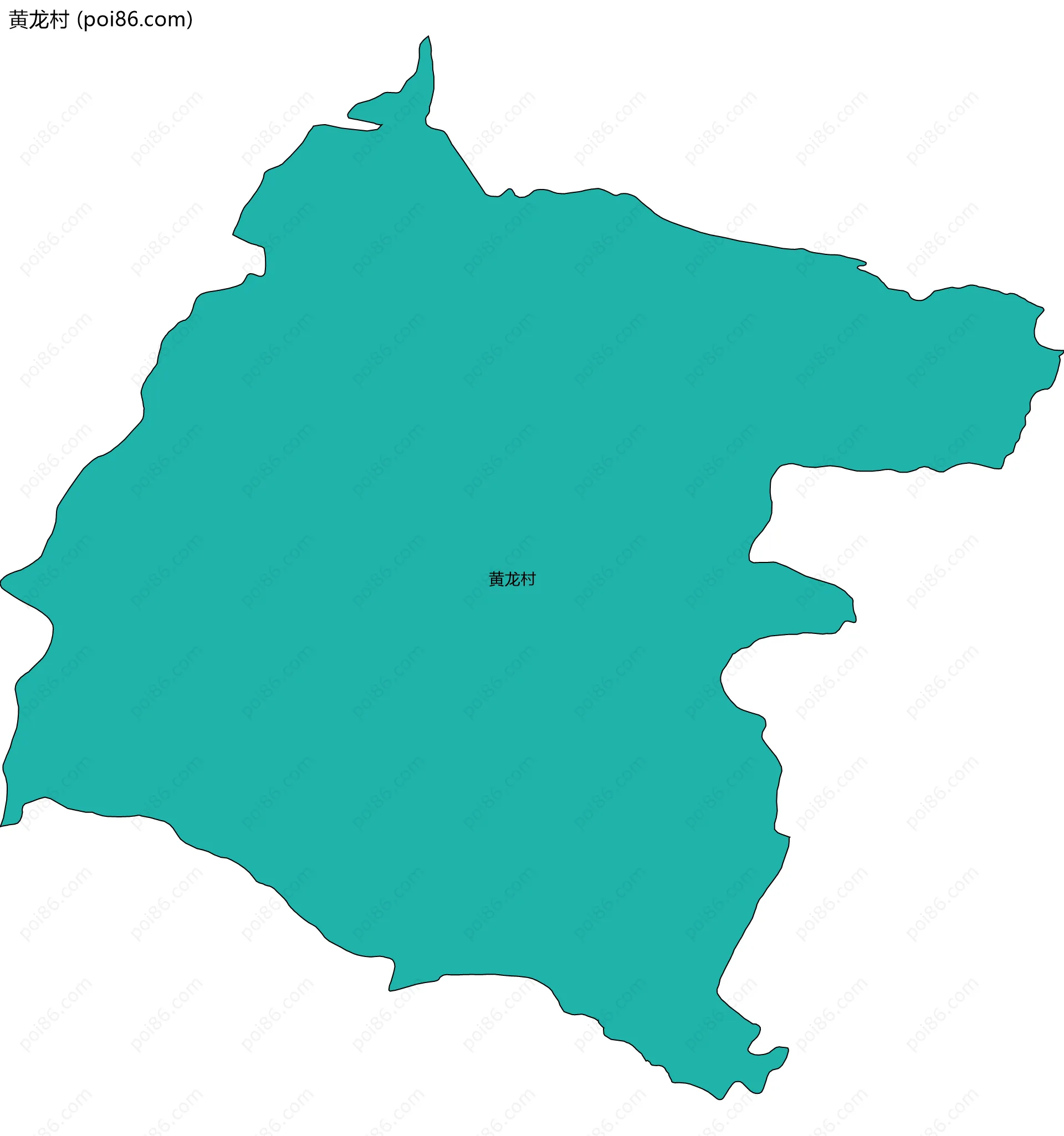 黄龙村边界地图