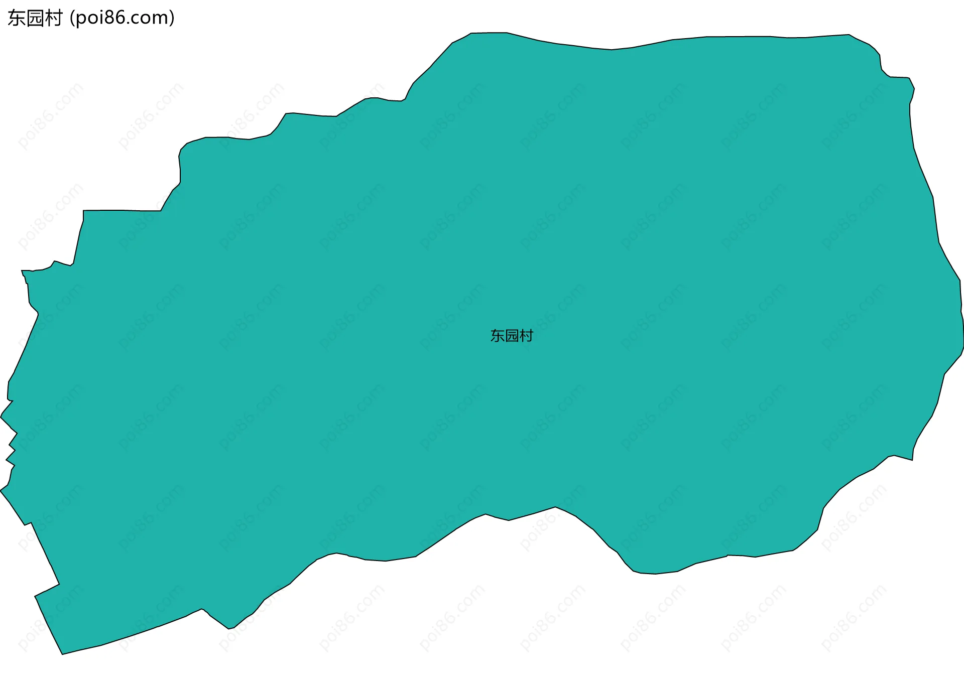 东园村边界地图