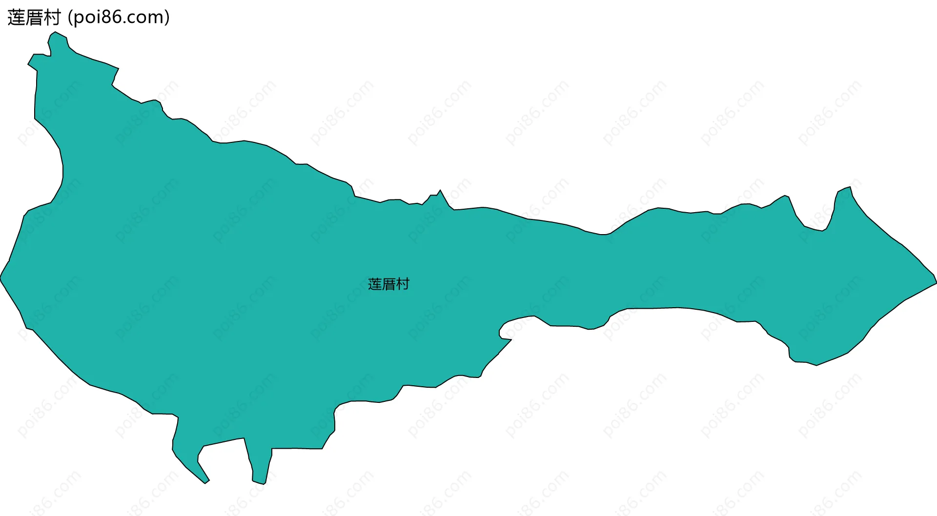 莲厝村边界地图