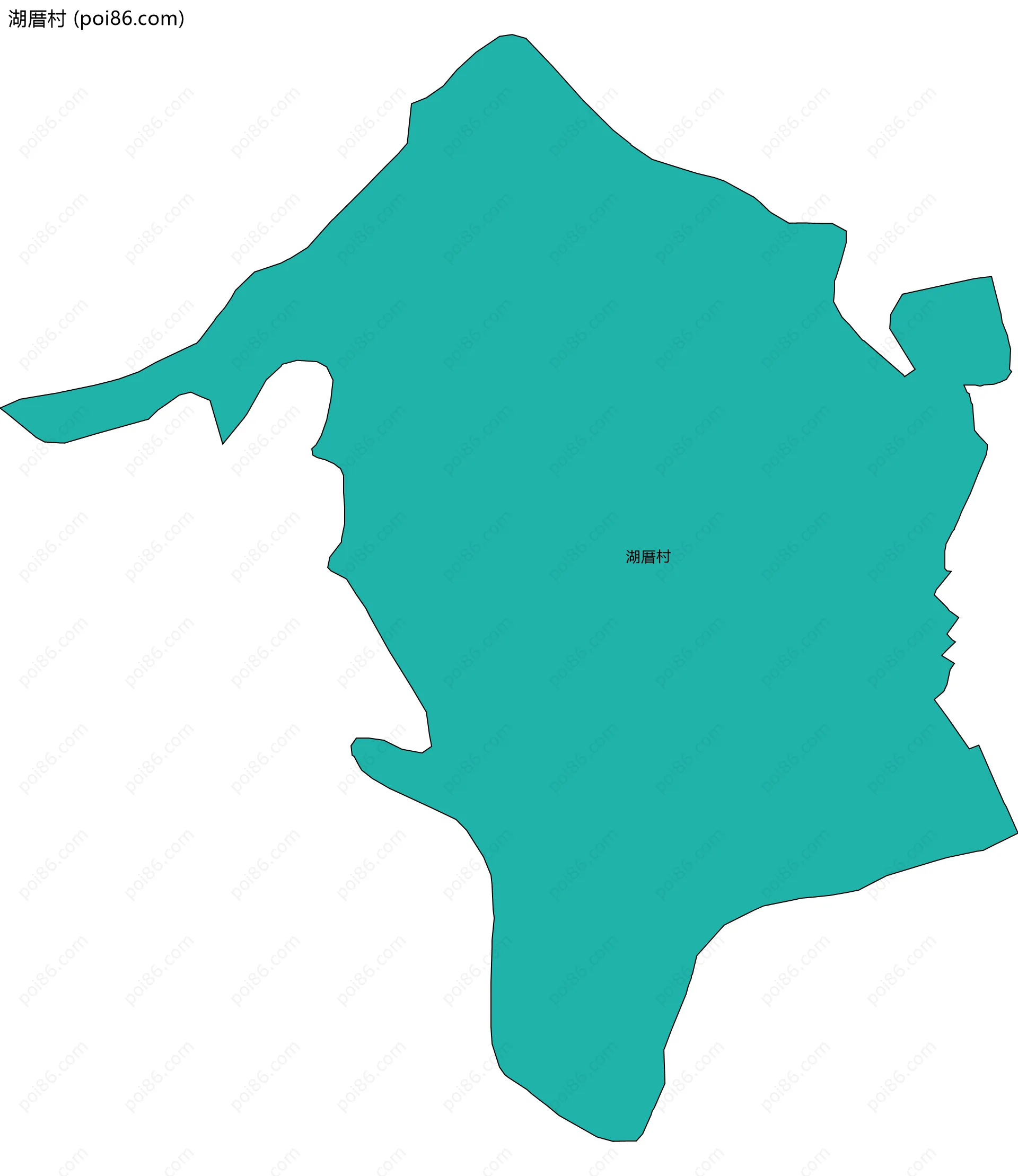 湖厝村边界地图