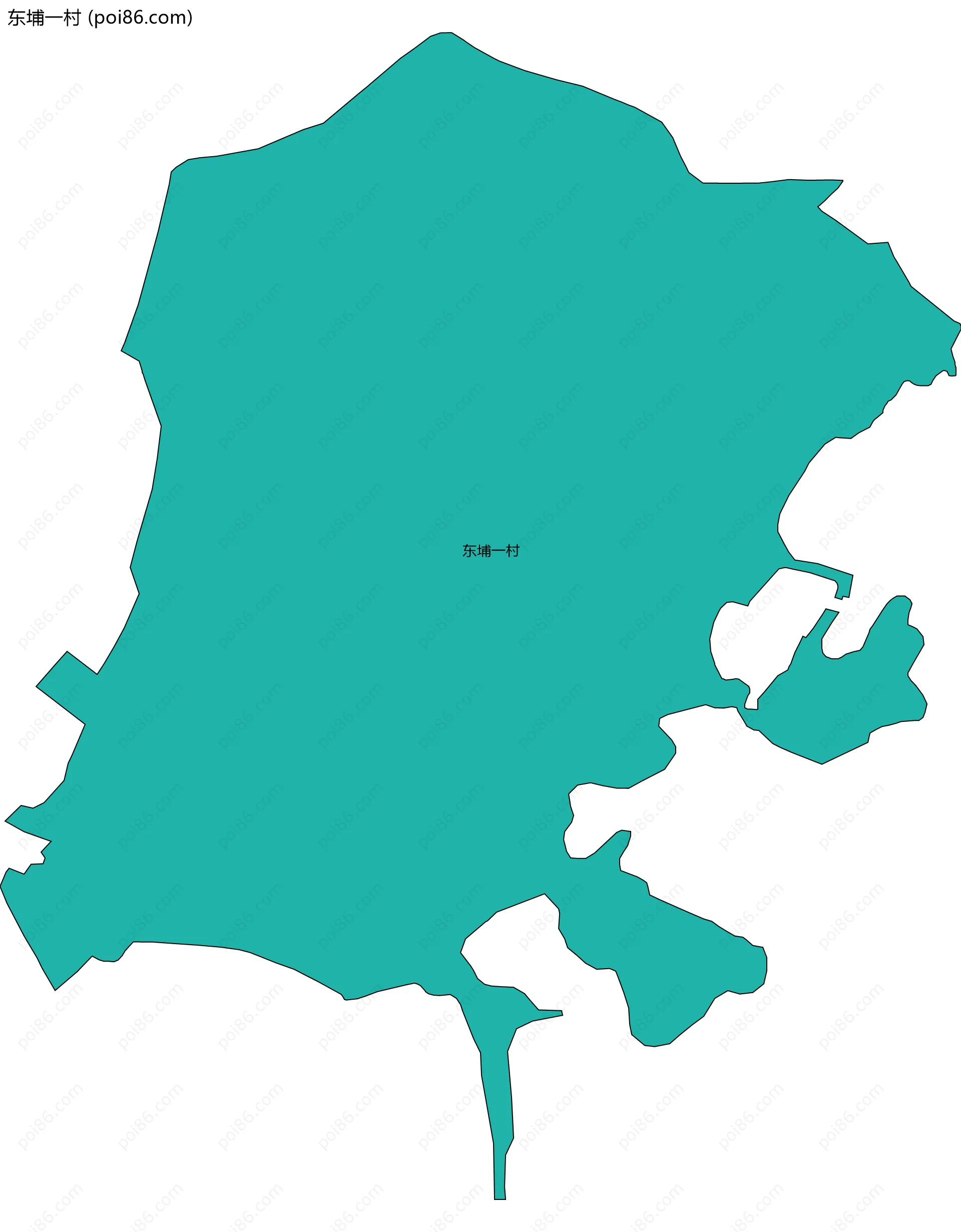 东埔一村边界地图
