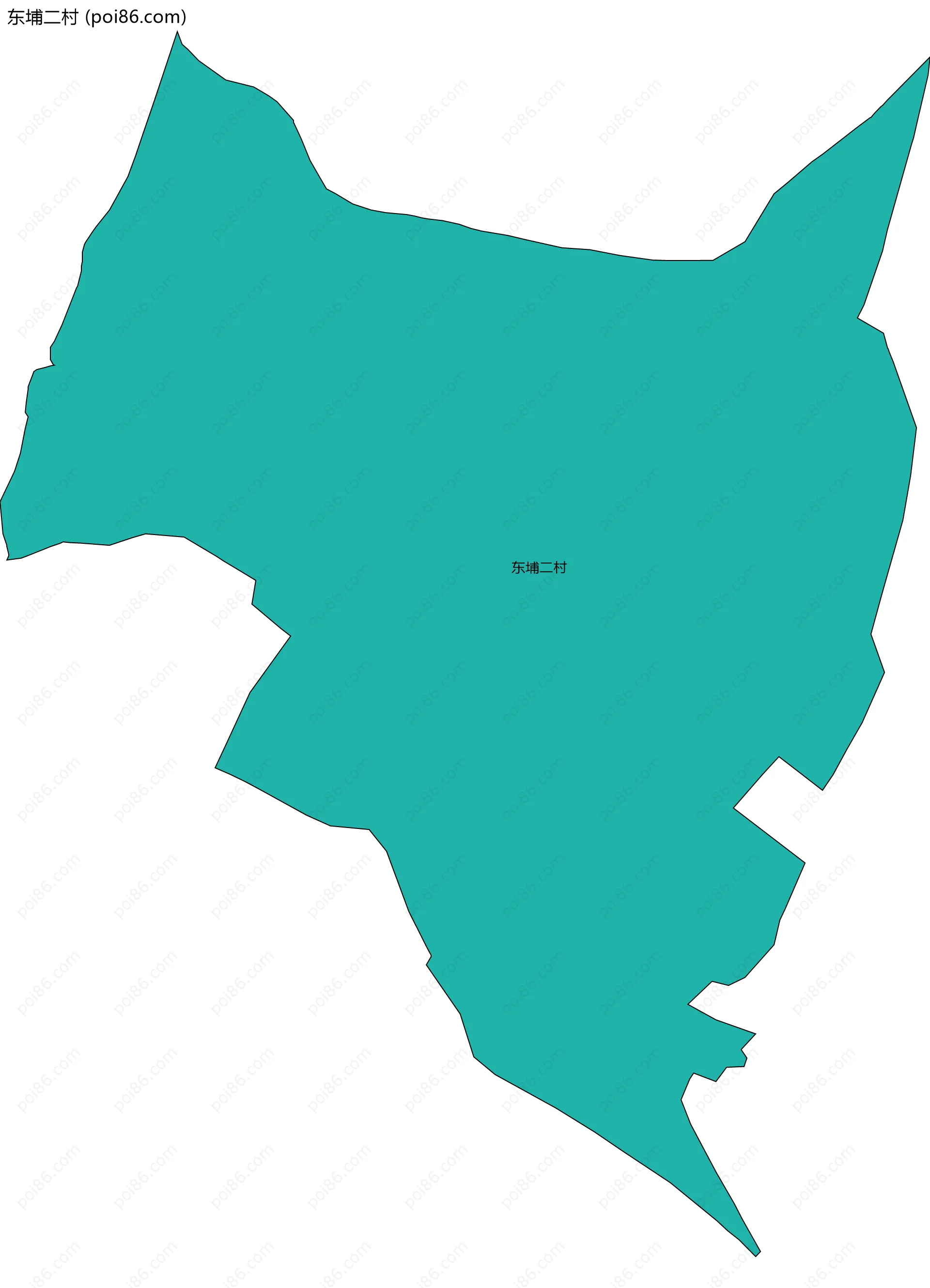 东埔二村边界地图