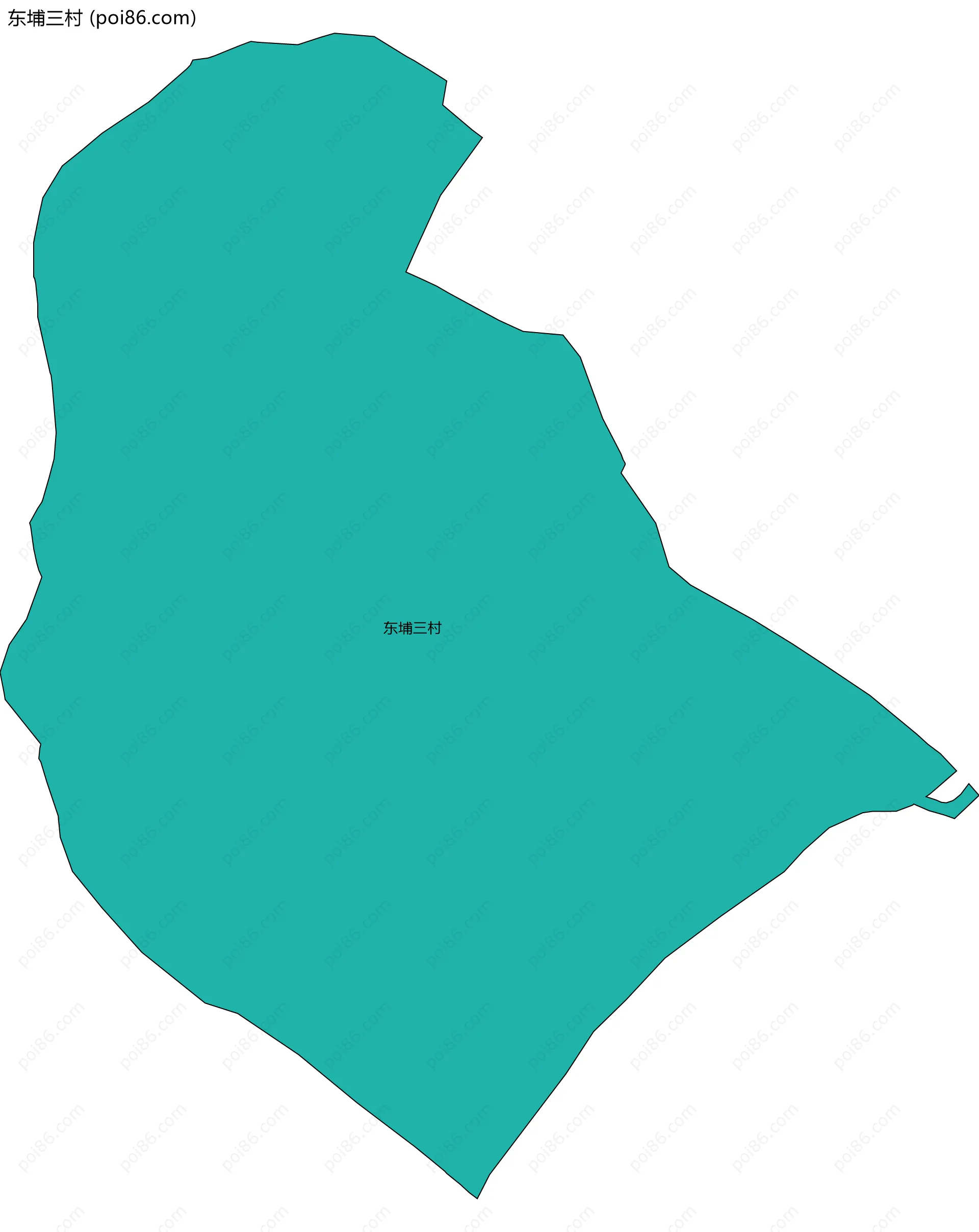 东埔三村边界地图