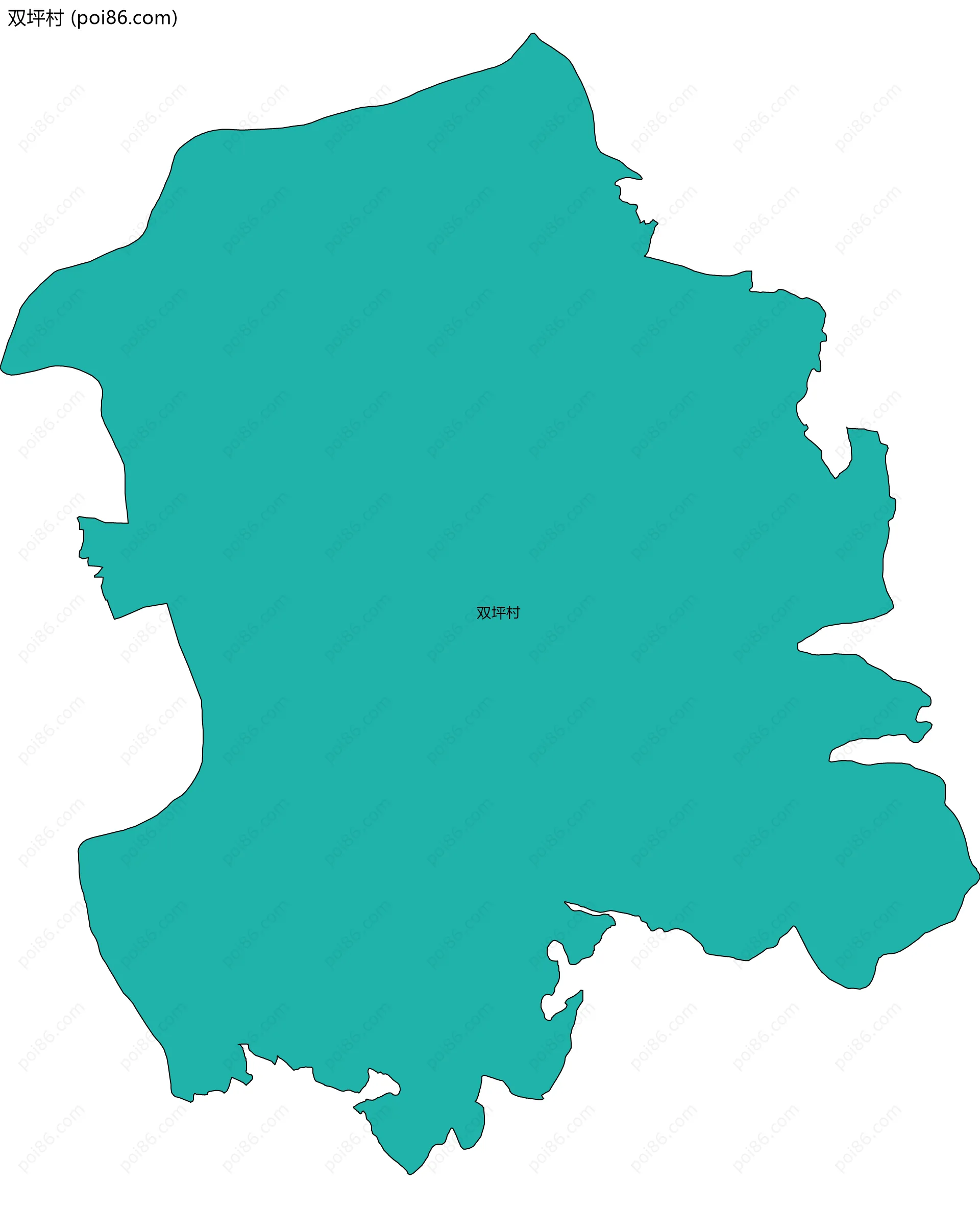 双坪村边界地图