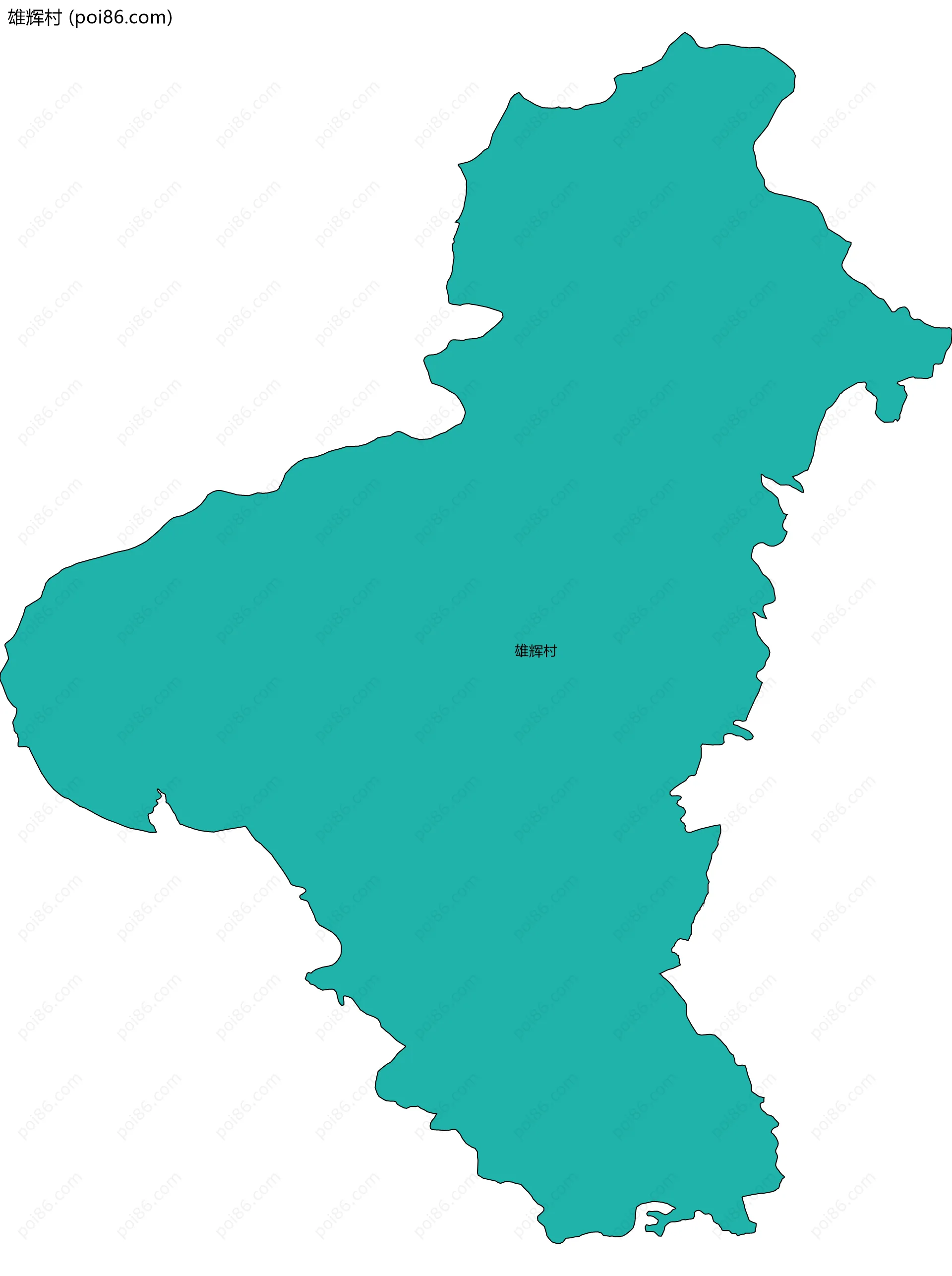 雄辉村边界地图