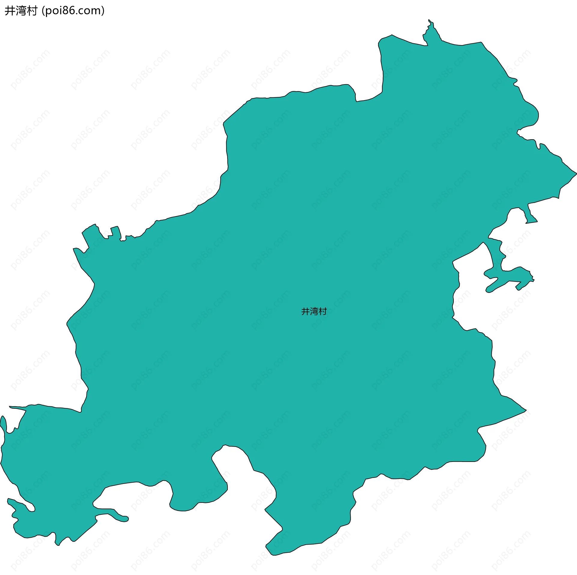 井湾村边界地图