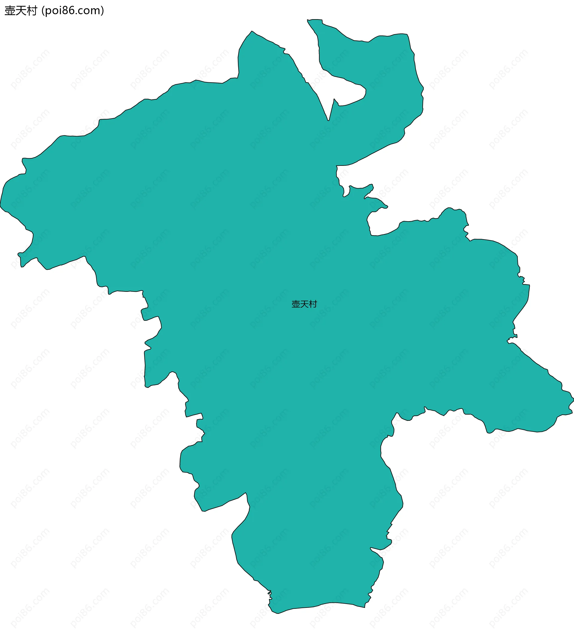 壶天村边界地图