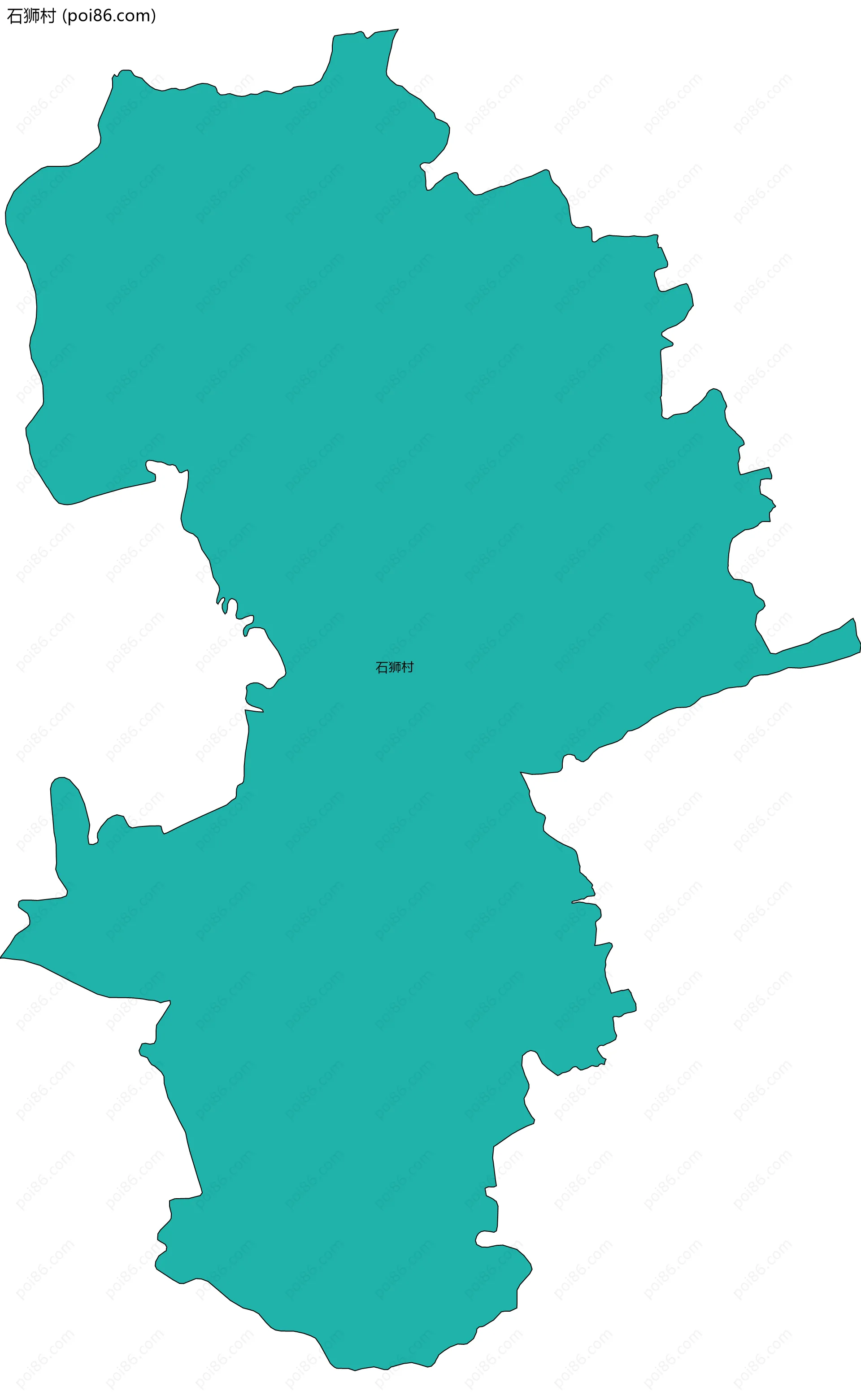 石狮村边界地图