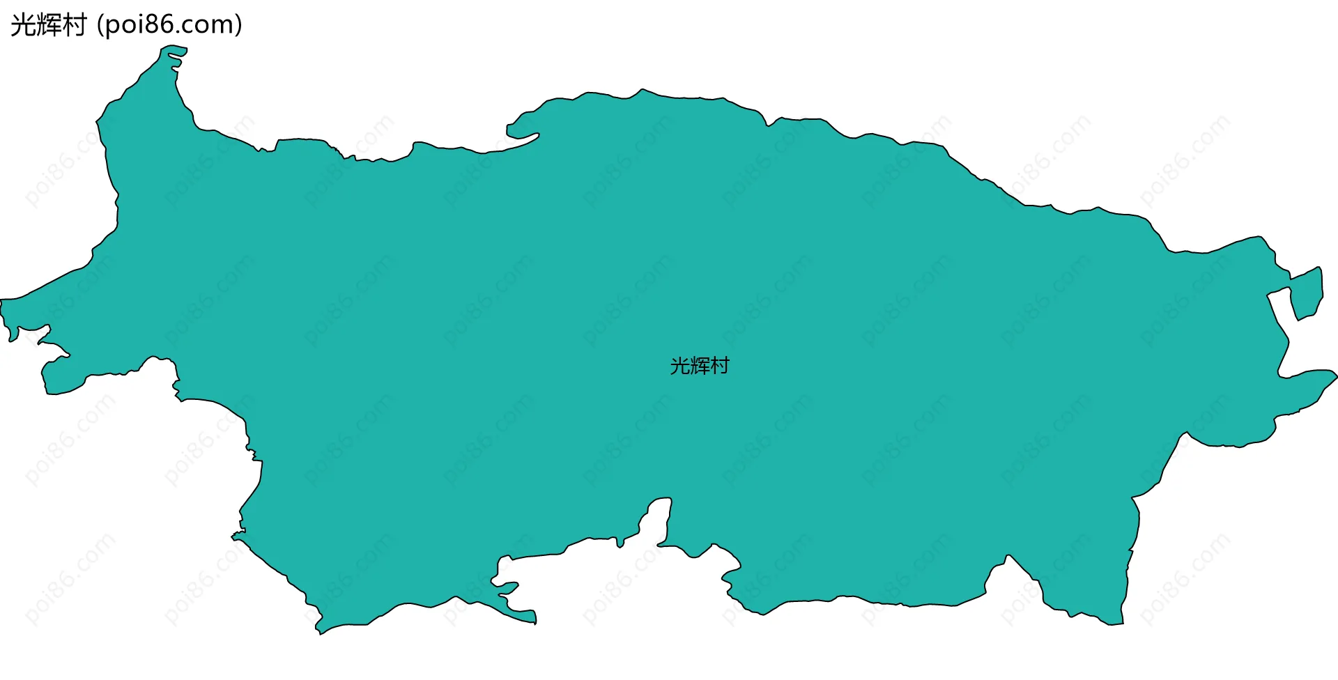 光辉村边界地图