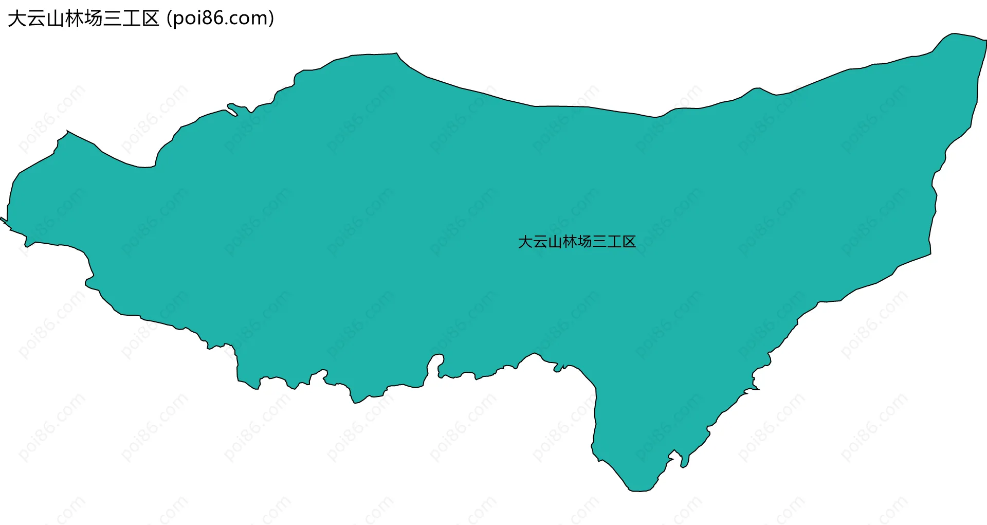 大云山林场三工区边界地图