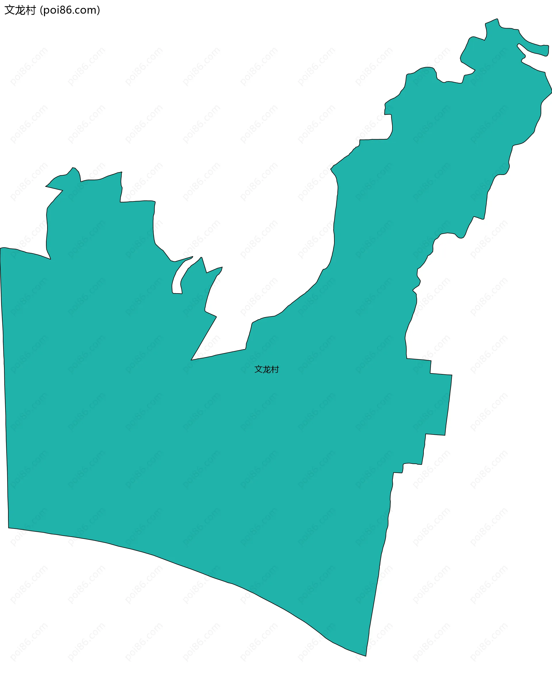 文龙村边界地图