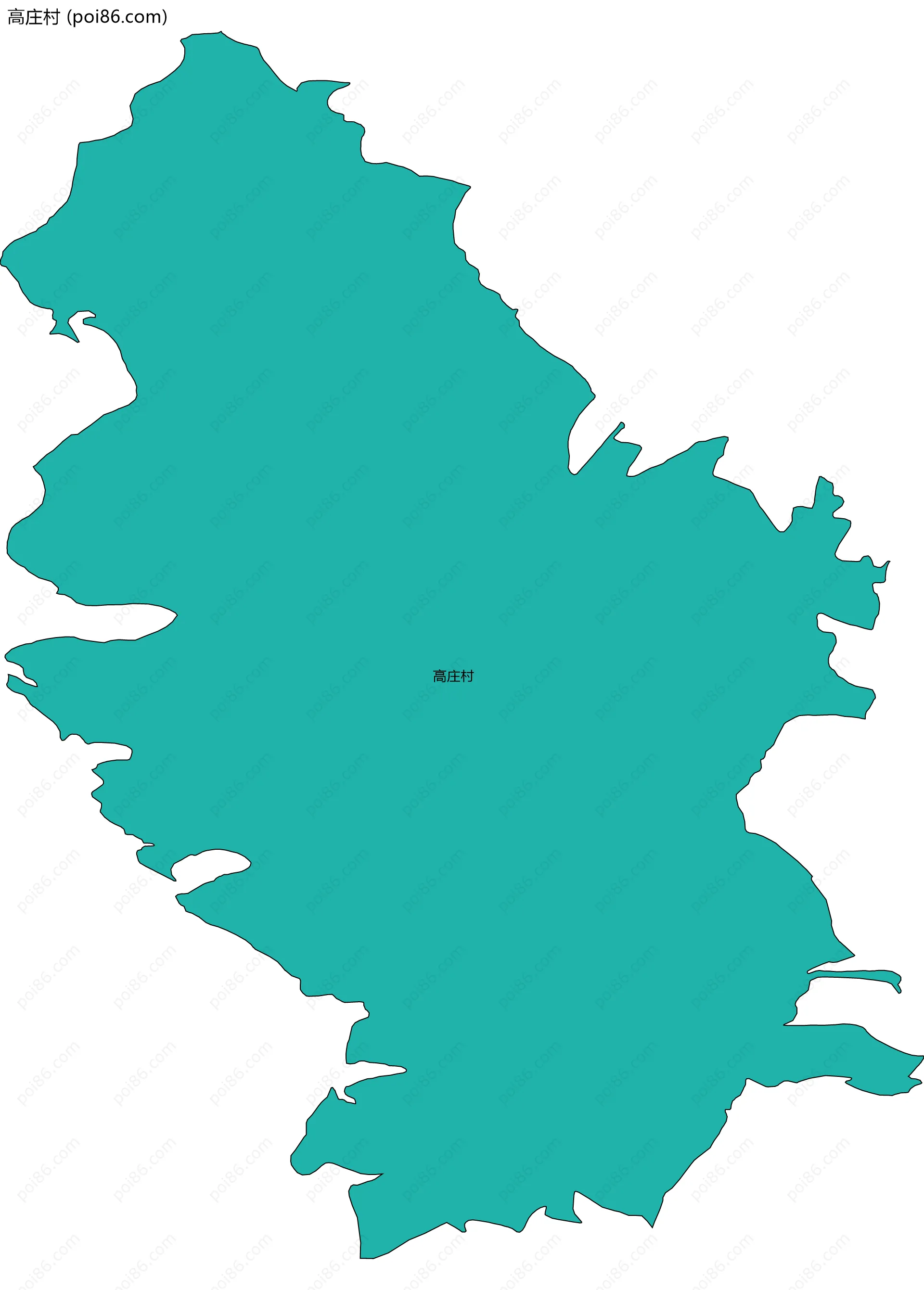 高庄村边界地图