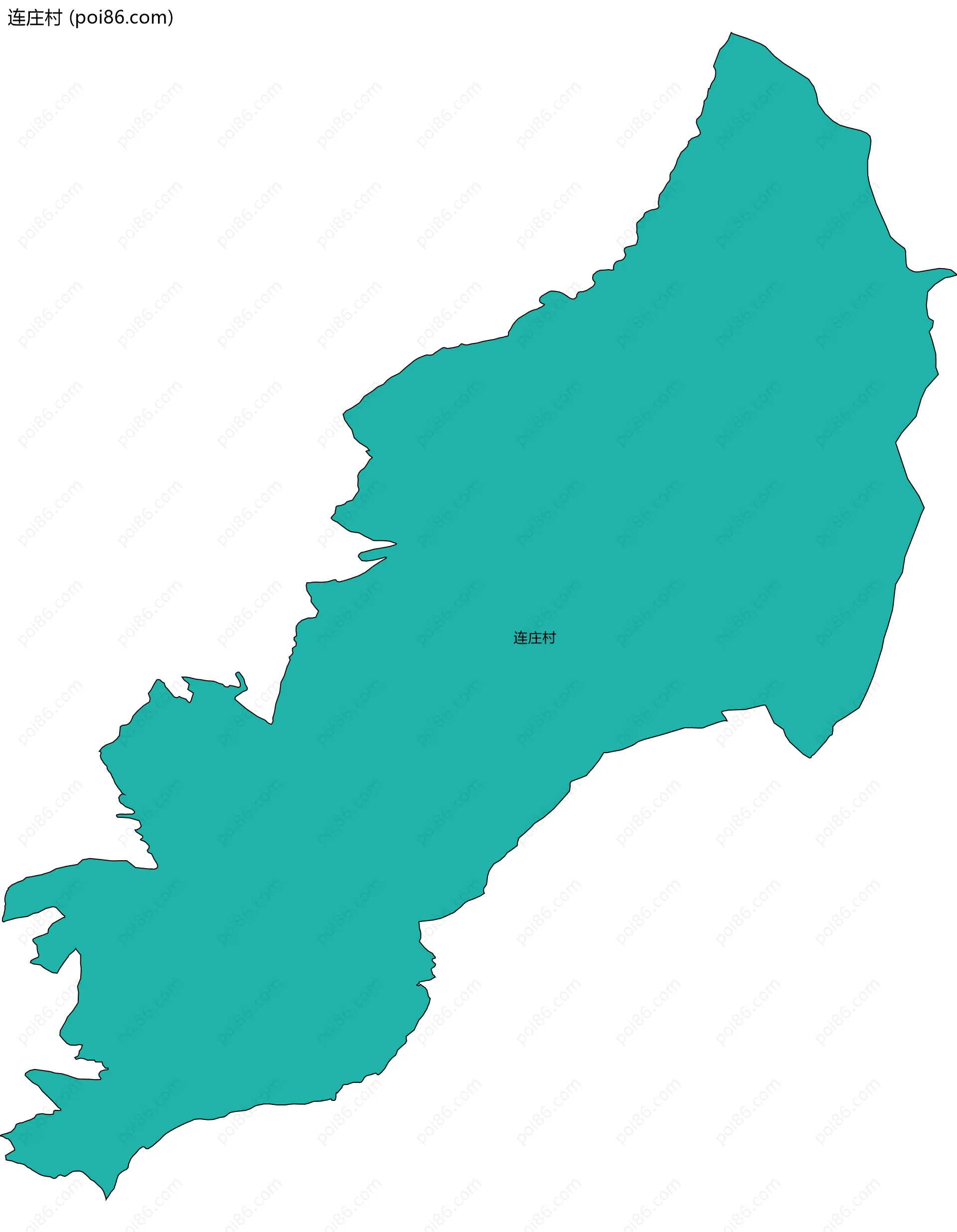 连庄村边界地图