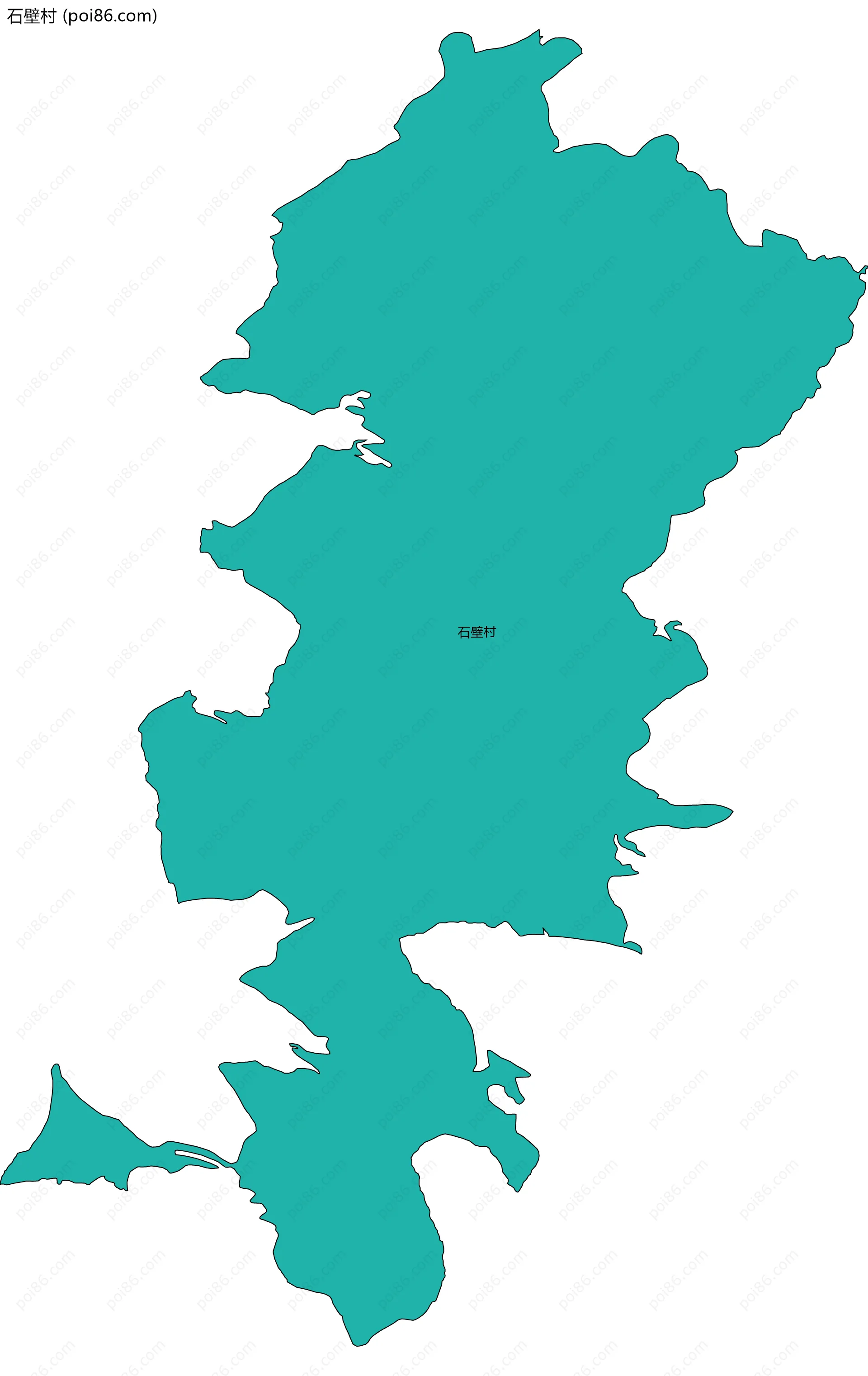 石壁村边界地图