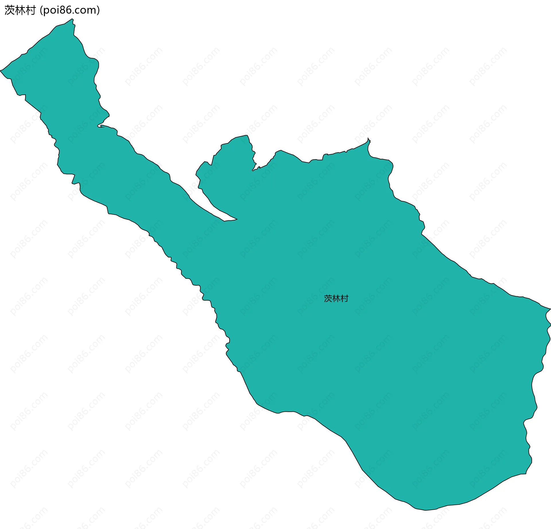 茨林村边界地图