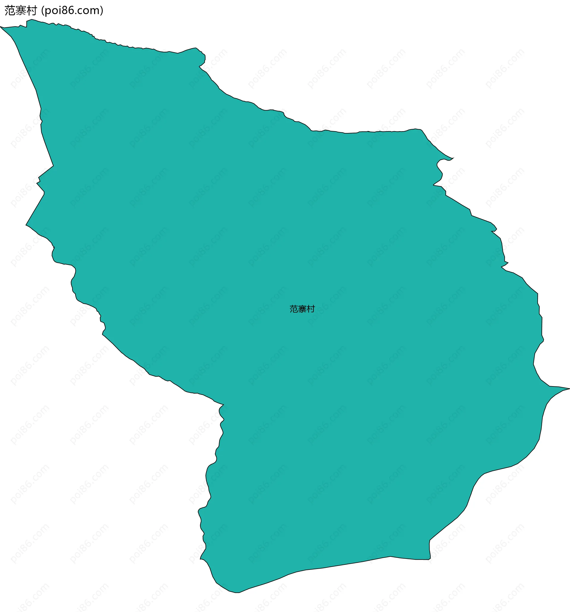 范寨村边界地图