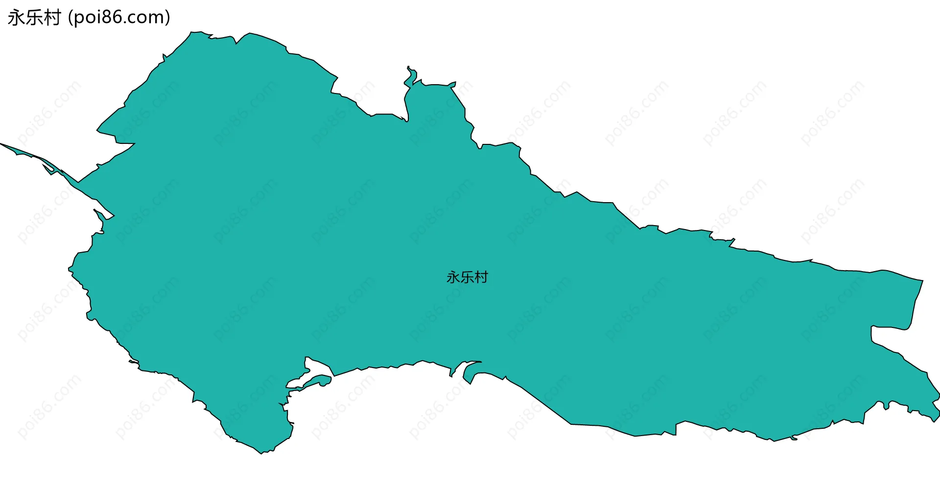 永乐村边界地图