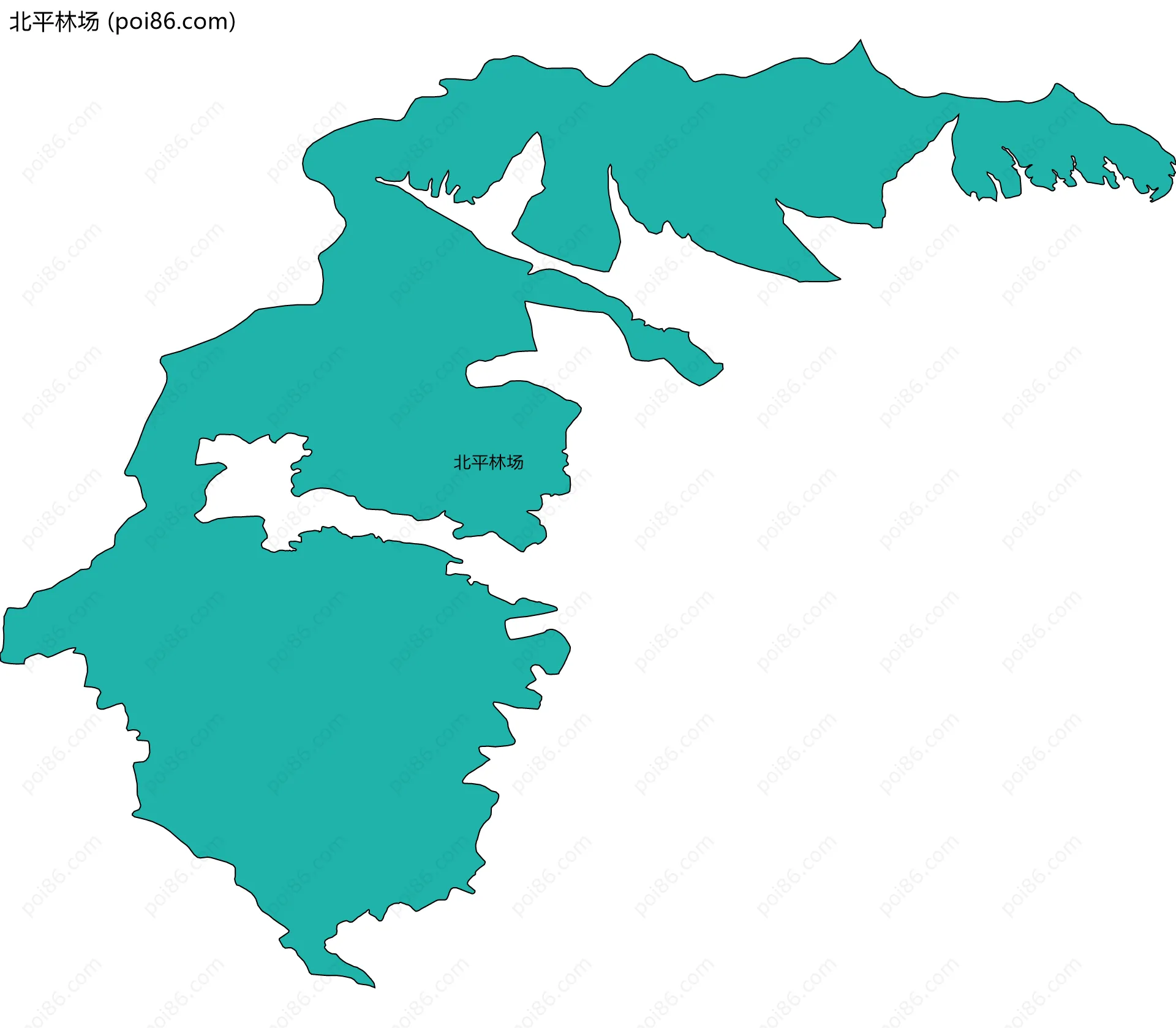 北平林场边界地图