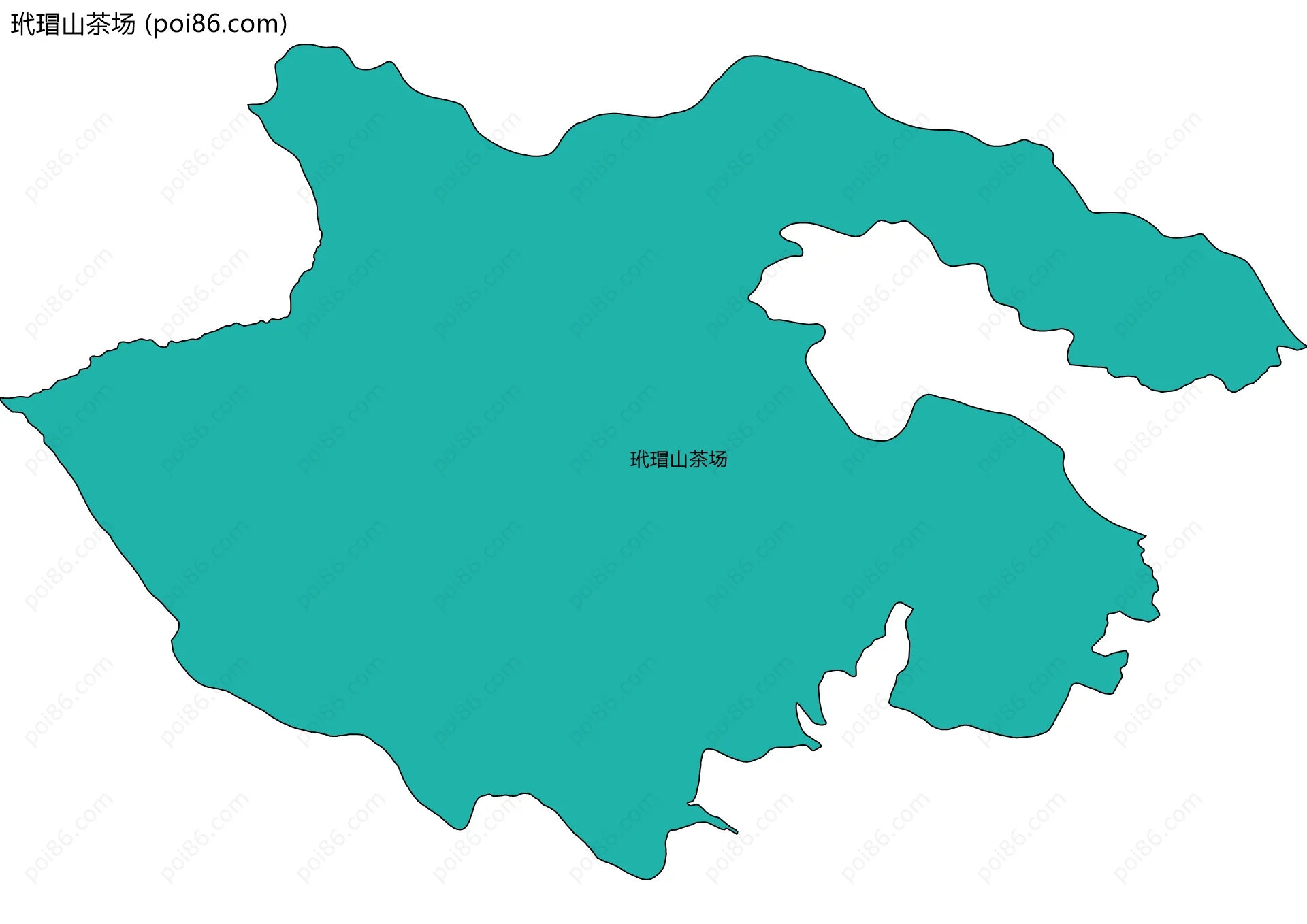 玳瑁山茶场边界地图