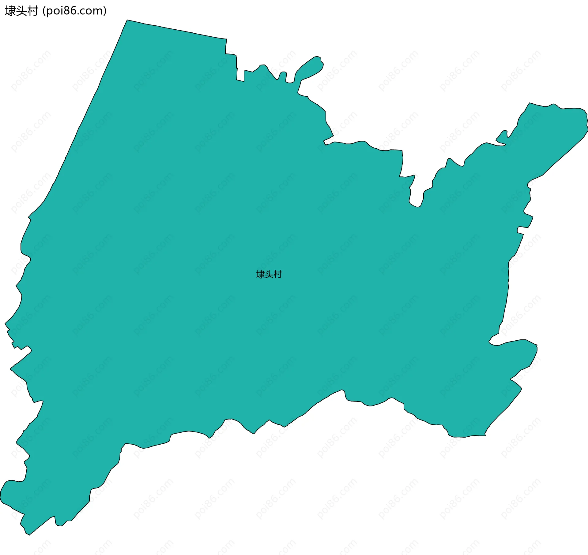 埭头村边界地图