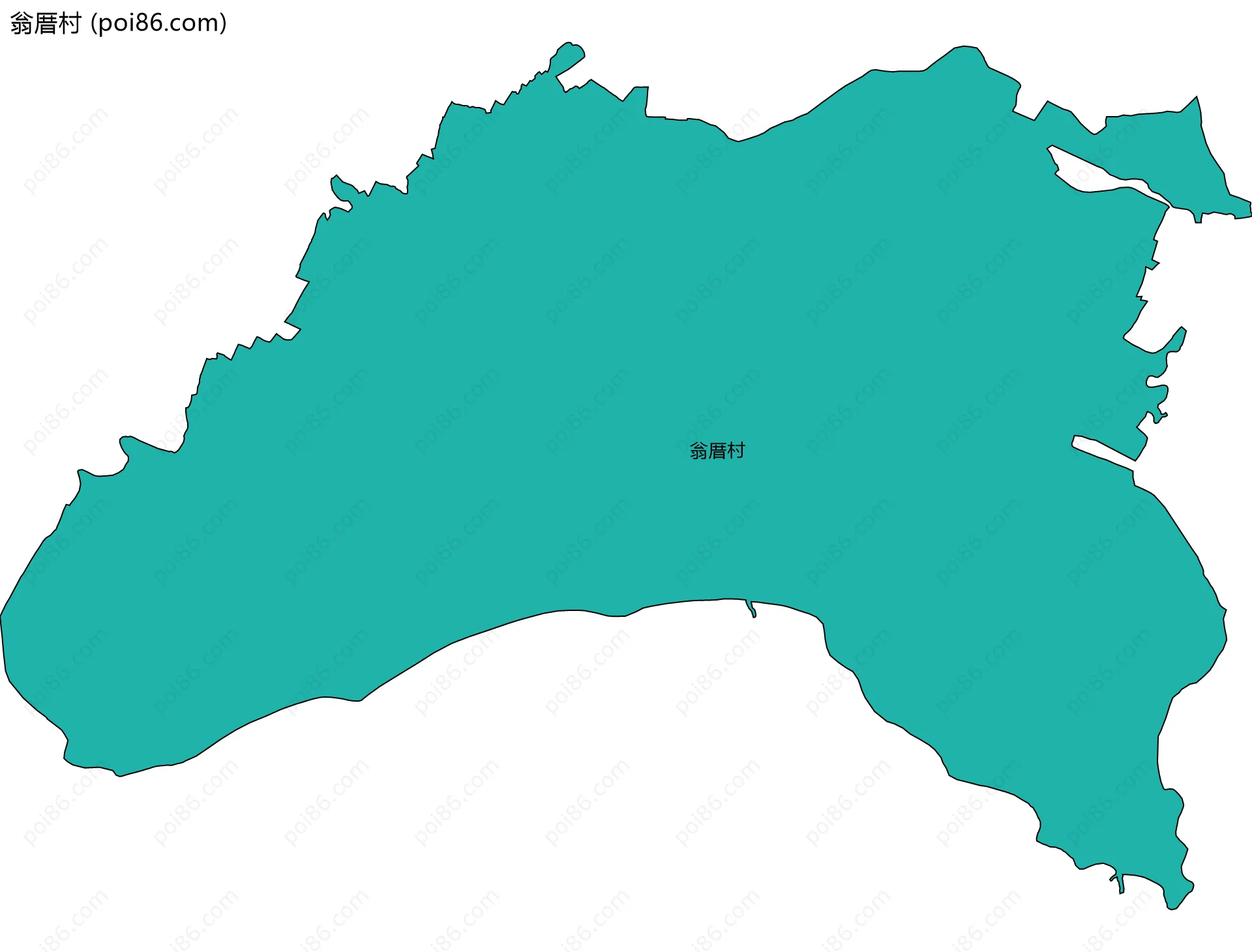 翁厝村边界地图