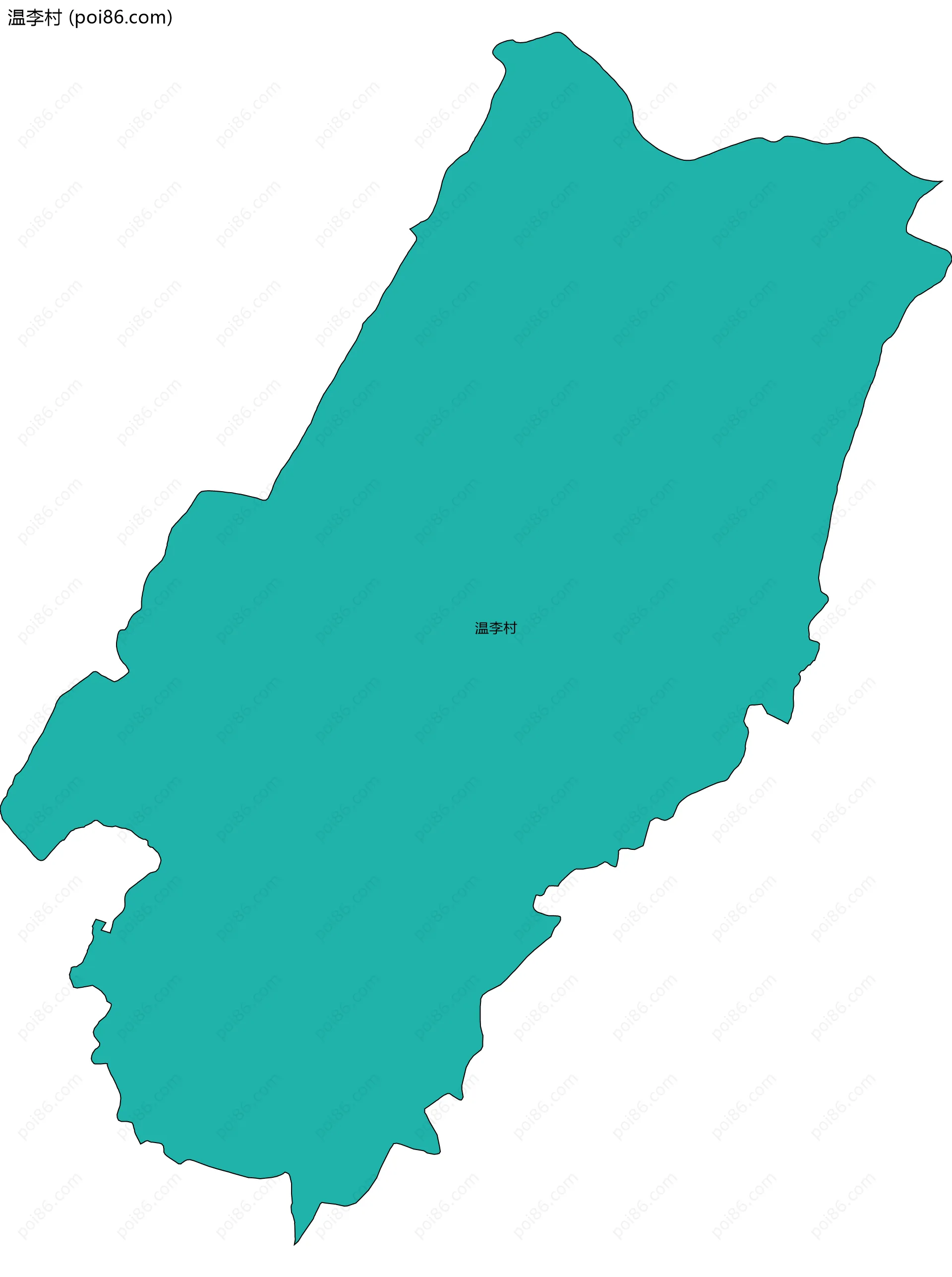 温李村边界地图