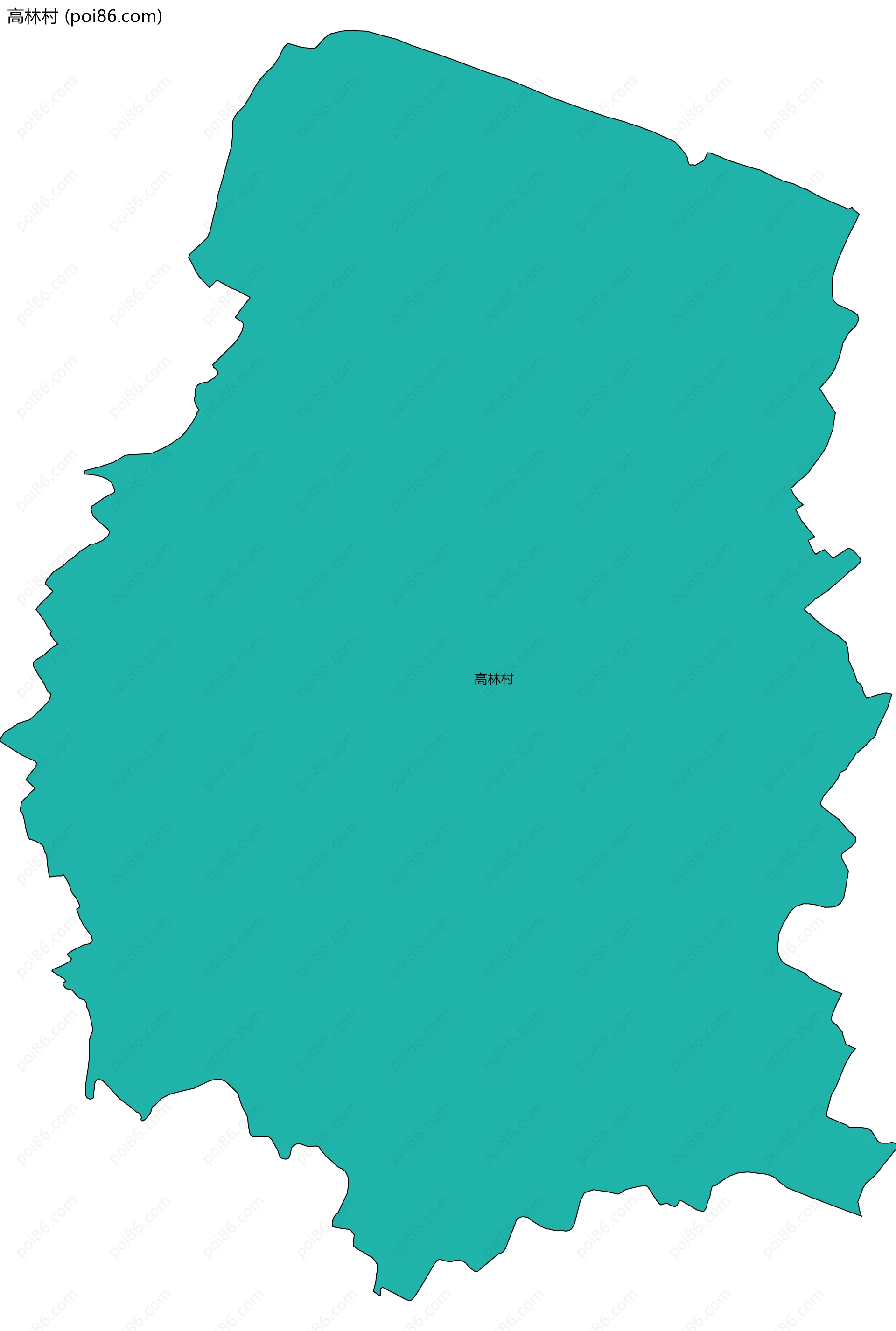 高林村边界地图