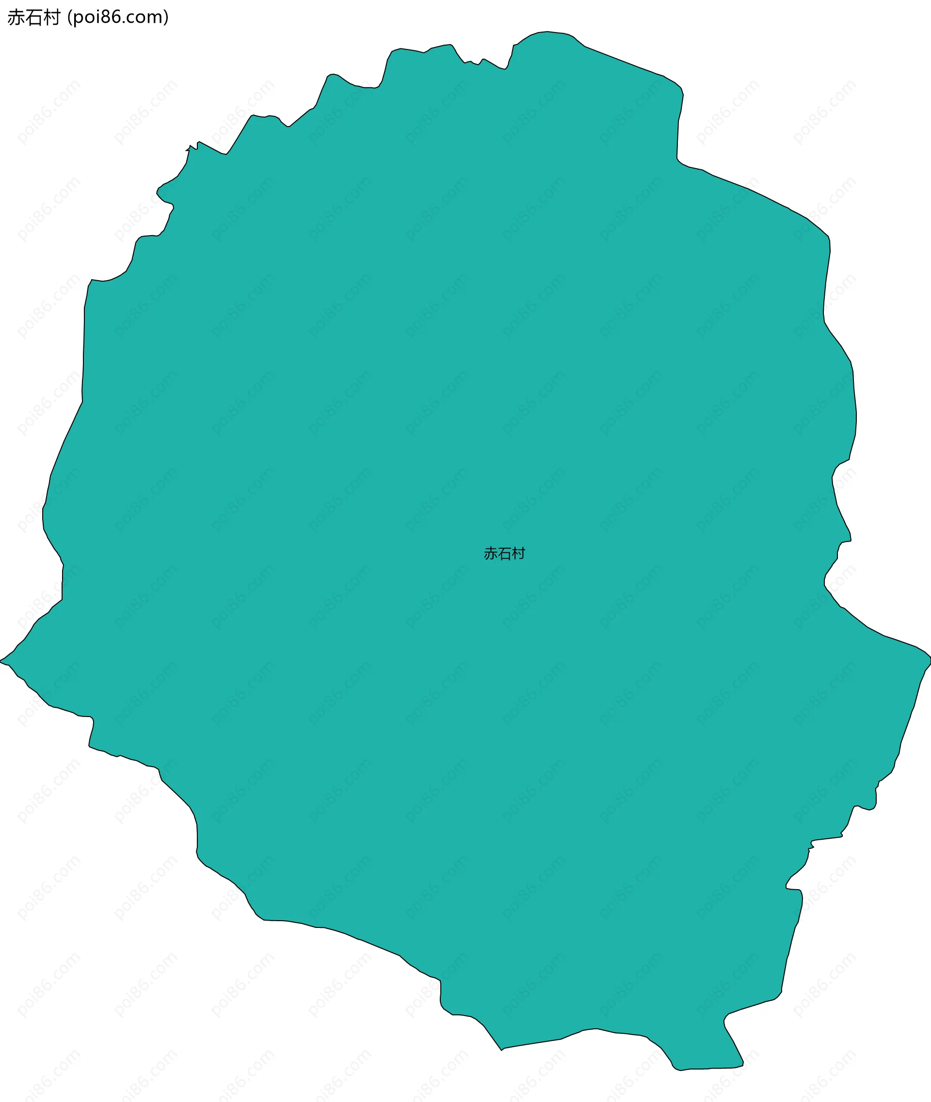 赤石村边界地图