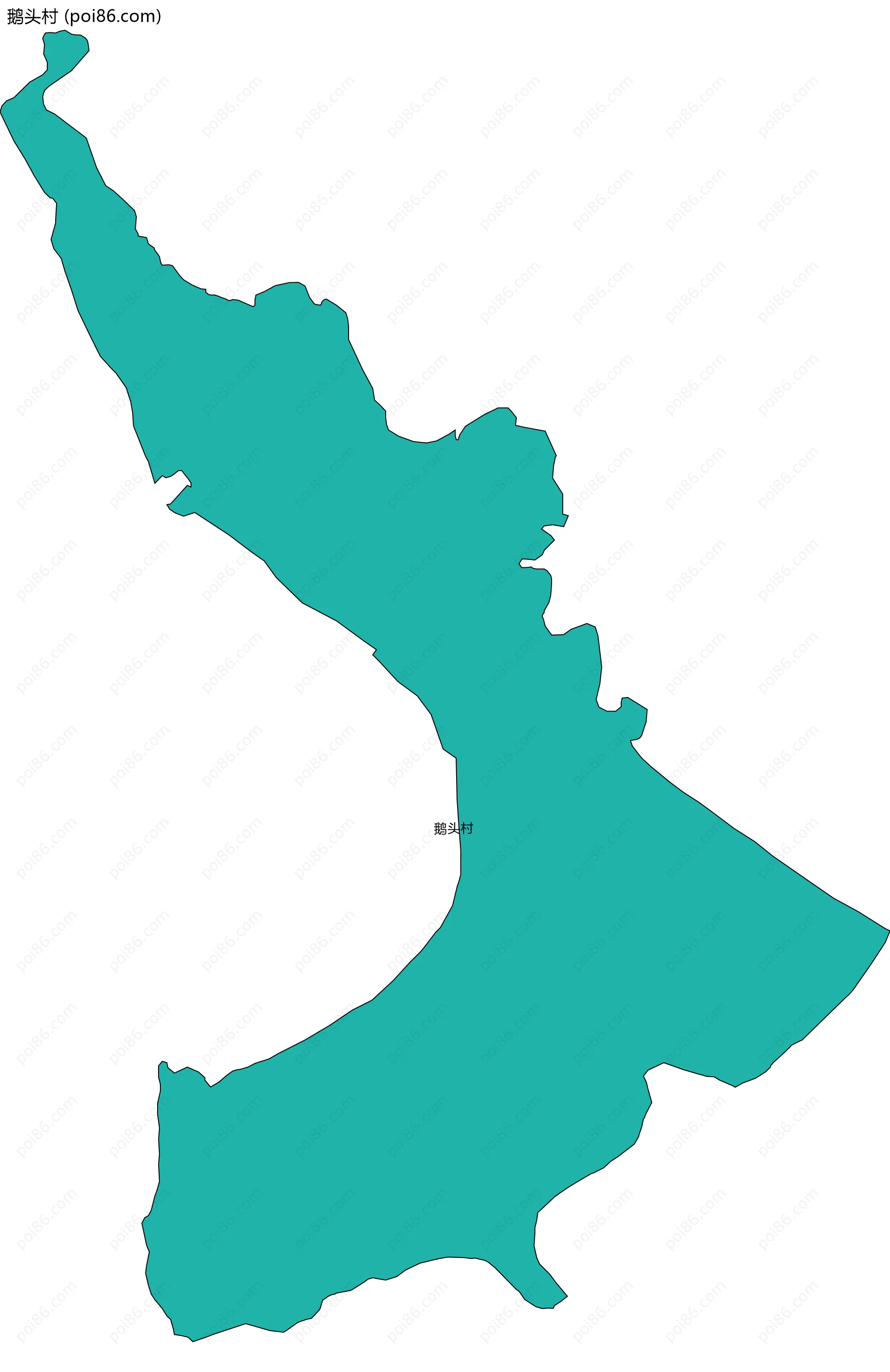 鹅头村边界地图