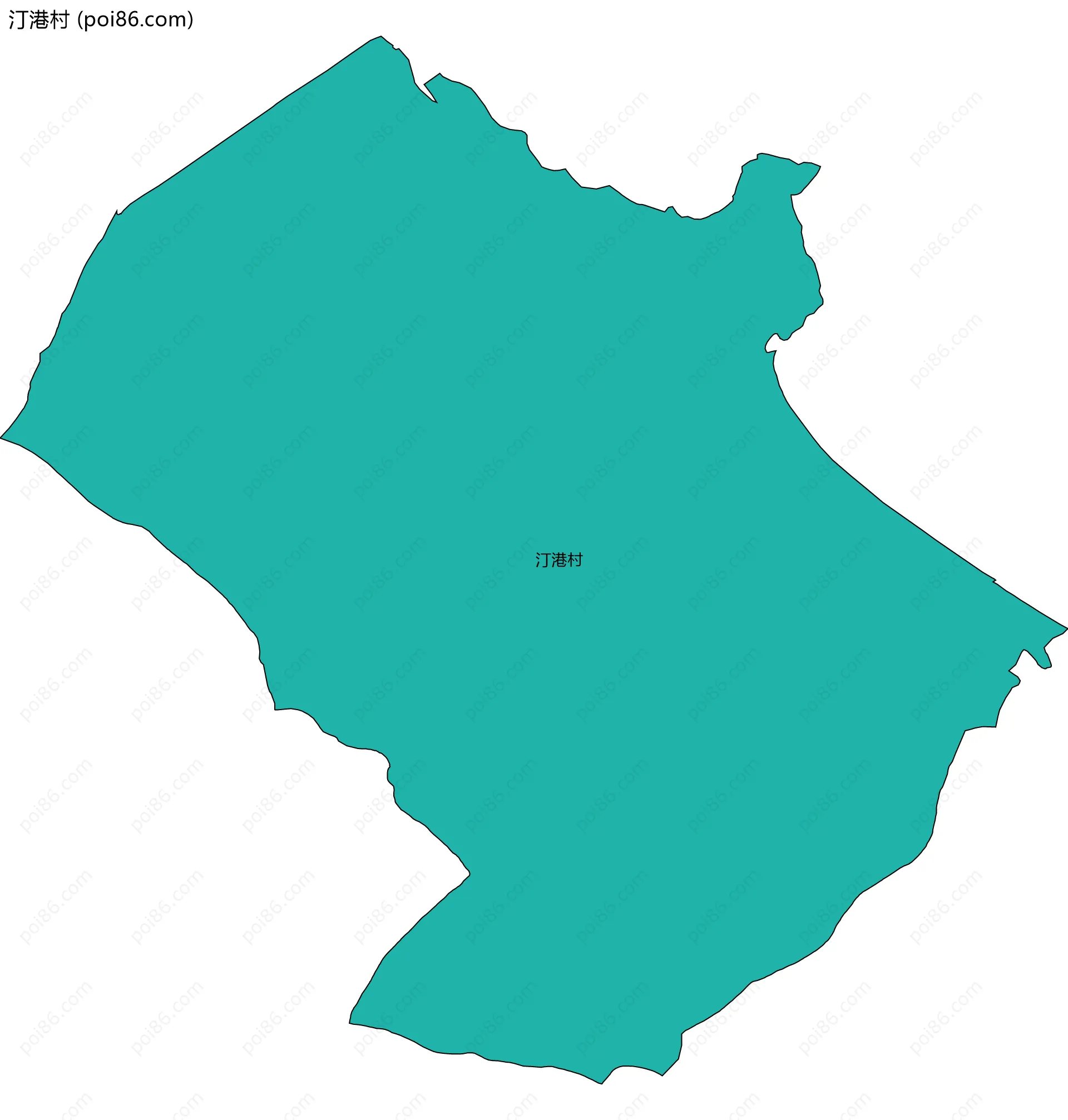 汀港村边界地图