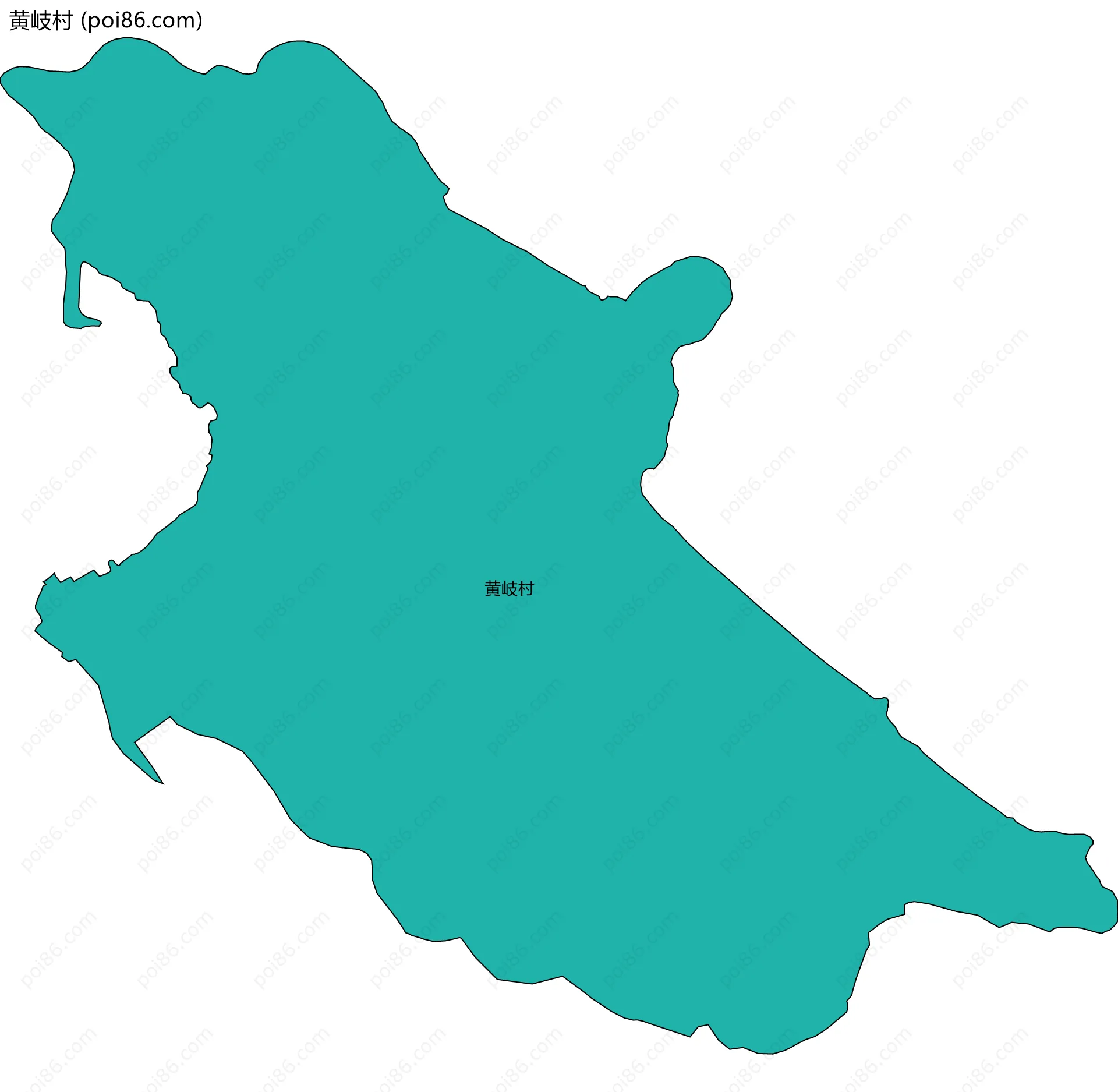 黄岐村边界地图