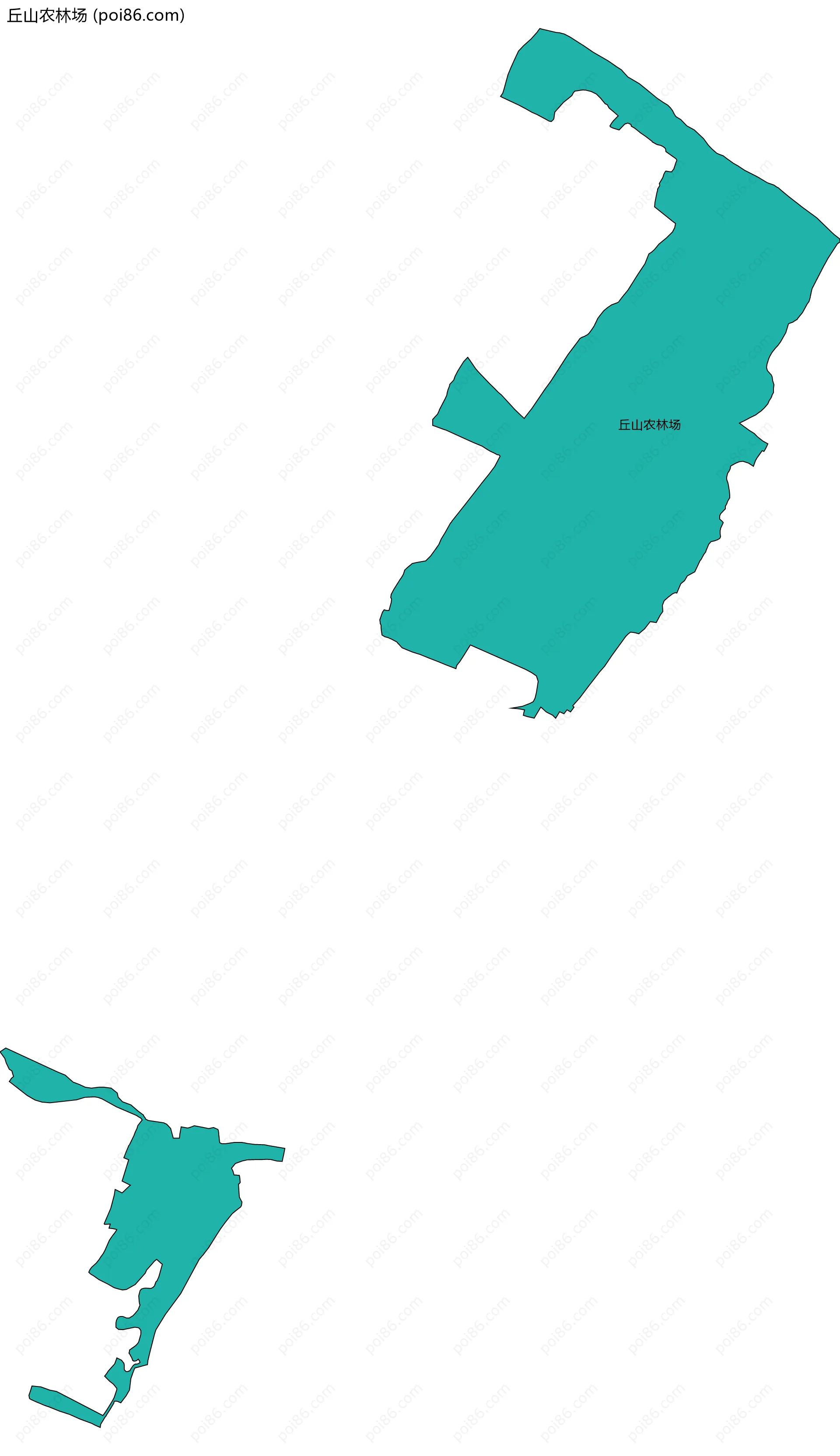 丘山农林场边界地图