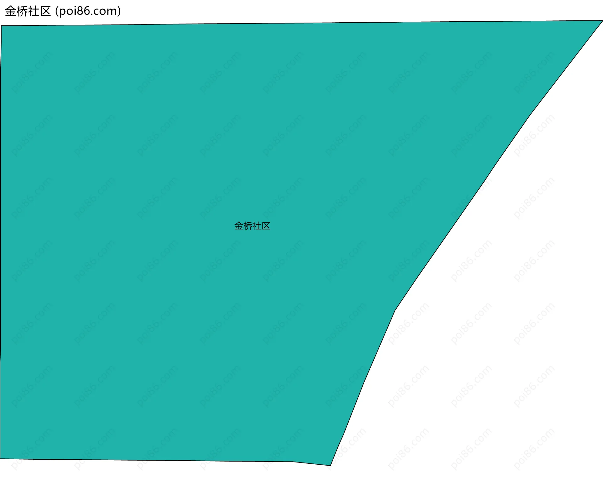 金桥社区边界地图