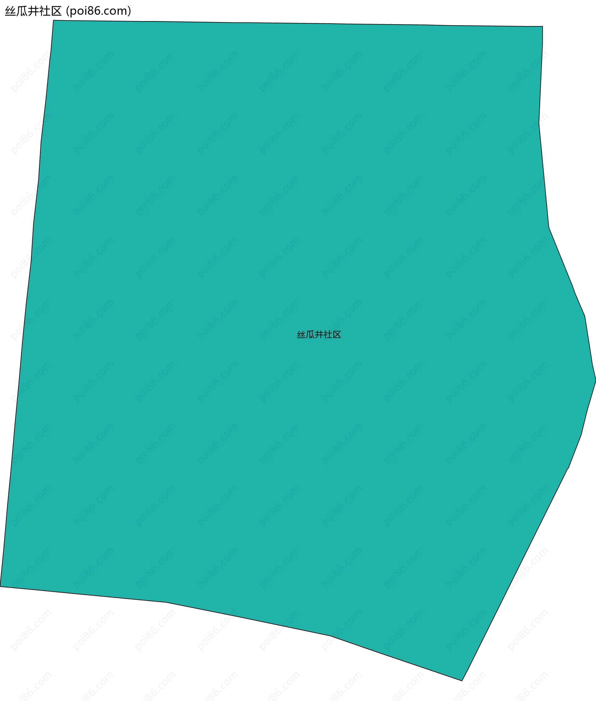 丝瓜井社区边界地图