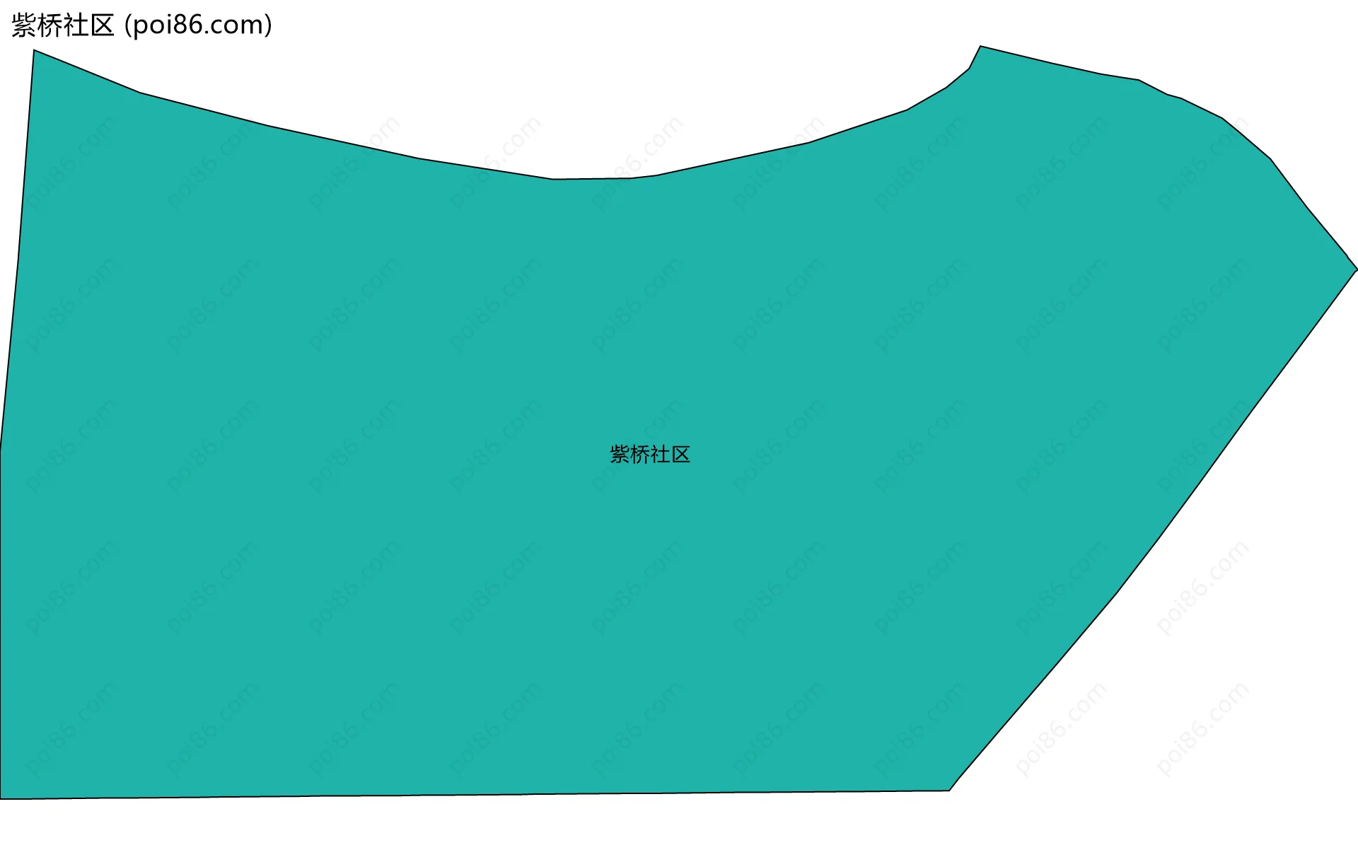 紫桥社区边界地图