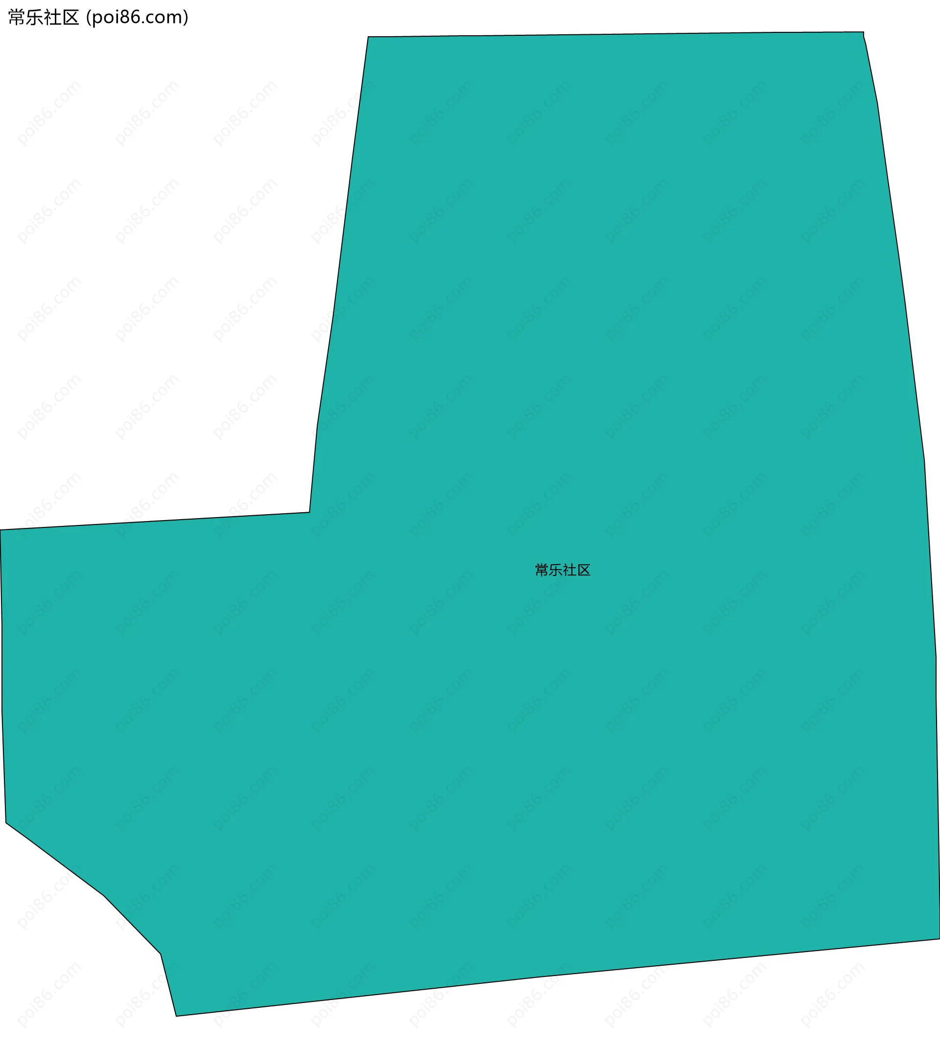 常乐社区边界地图