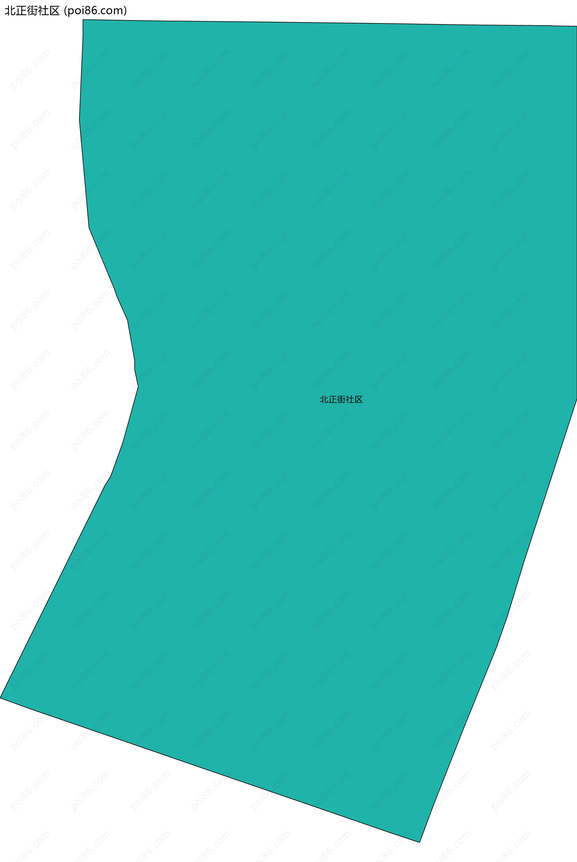 北正街社区边界地图