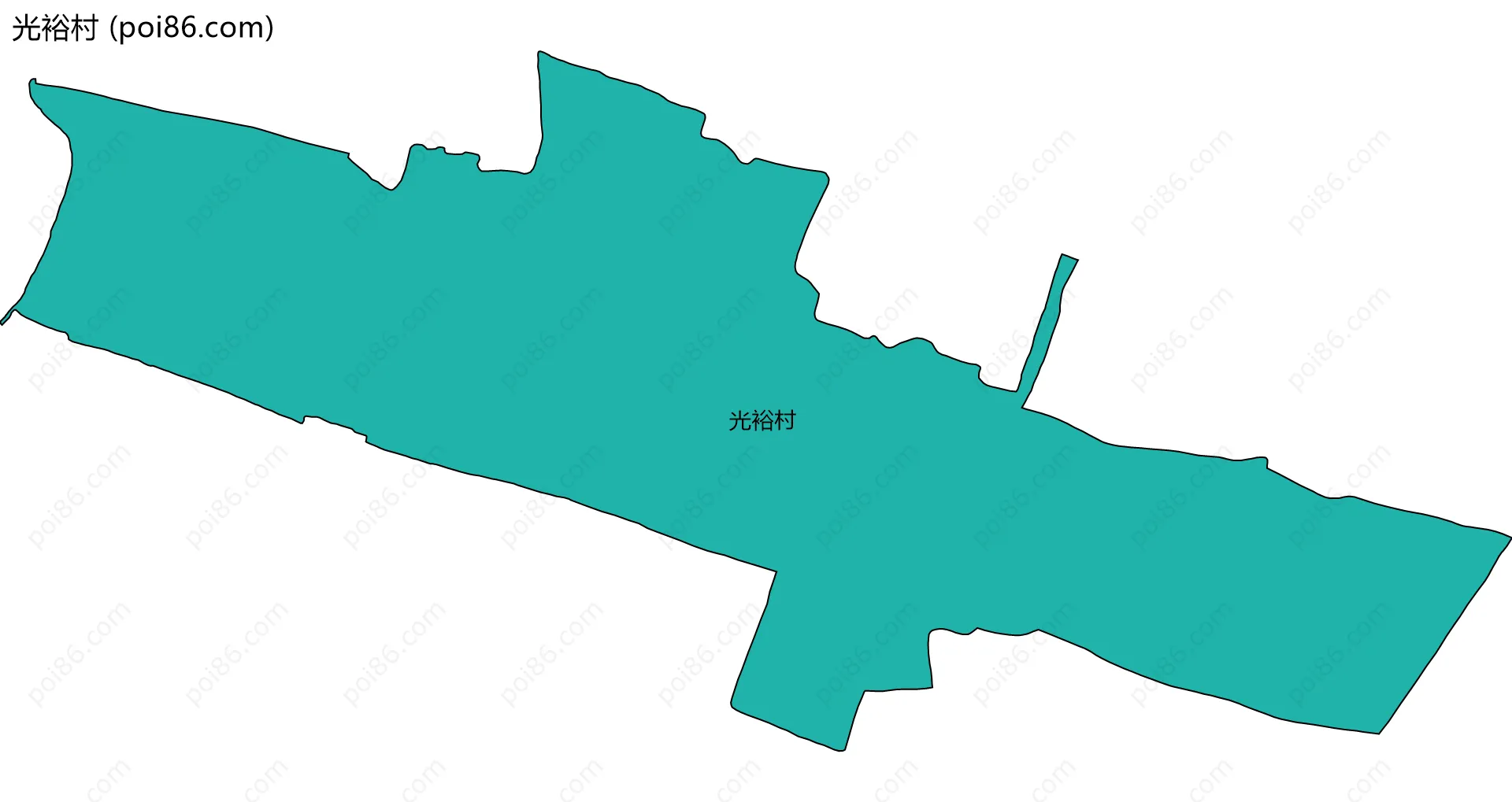 光裕村边界地图