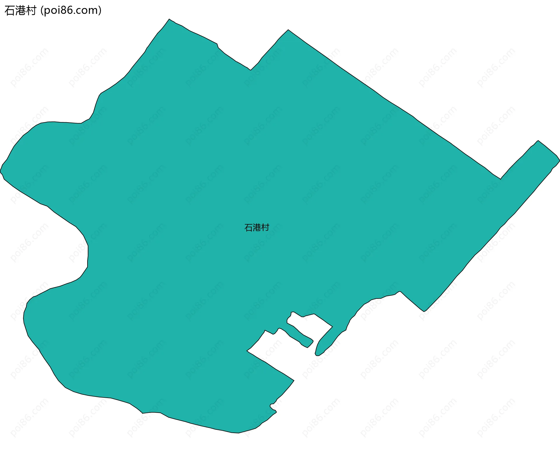 石港村边界地图
