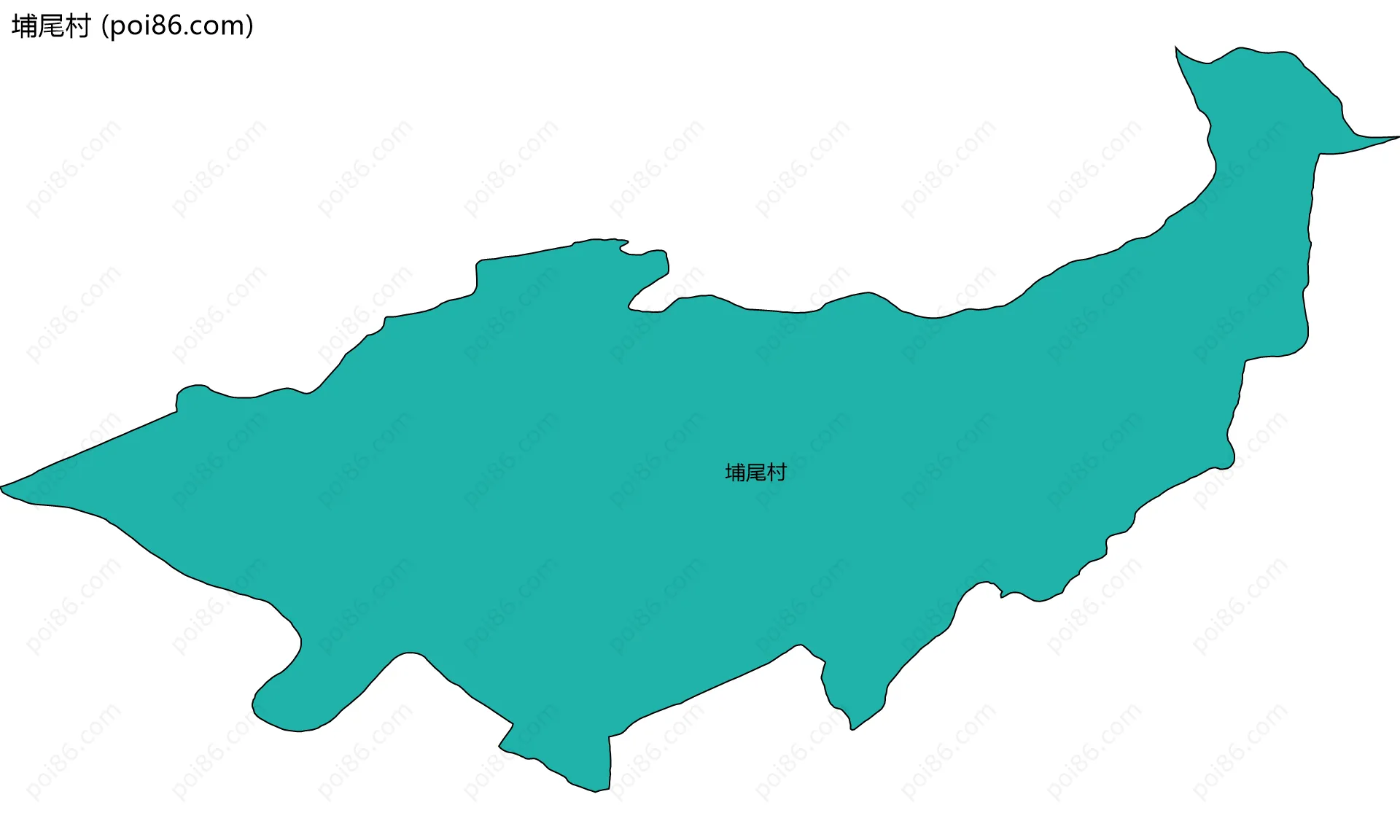 埔尾村边界地图