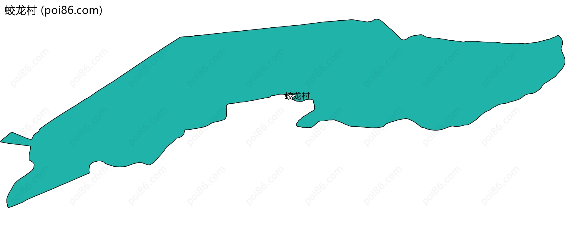 蛟龙村边界地图