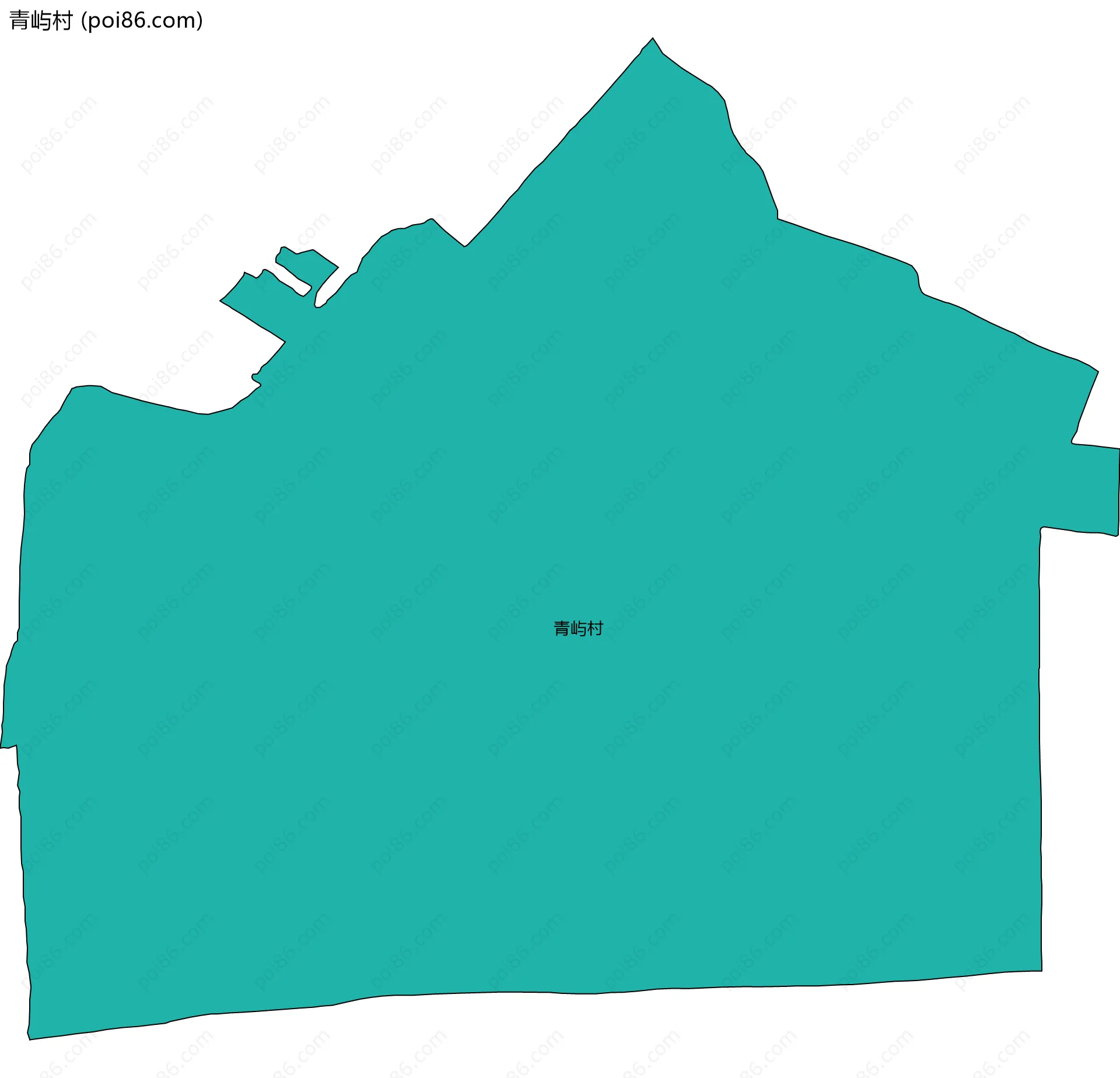 青屿村边界地图