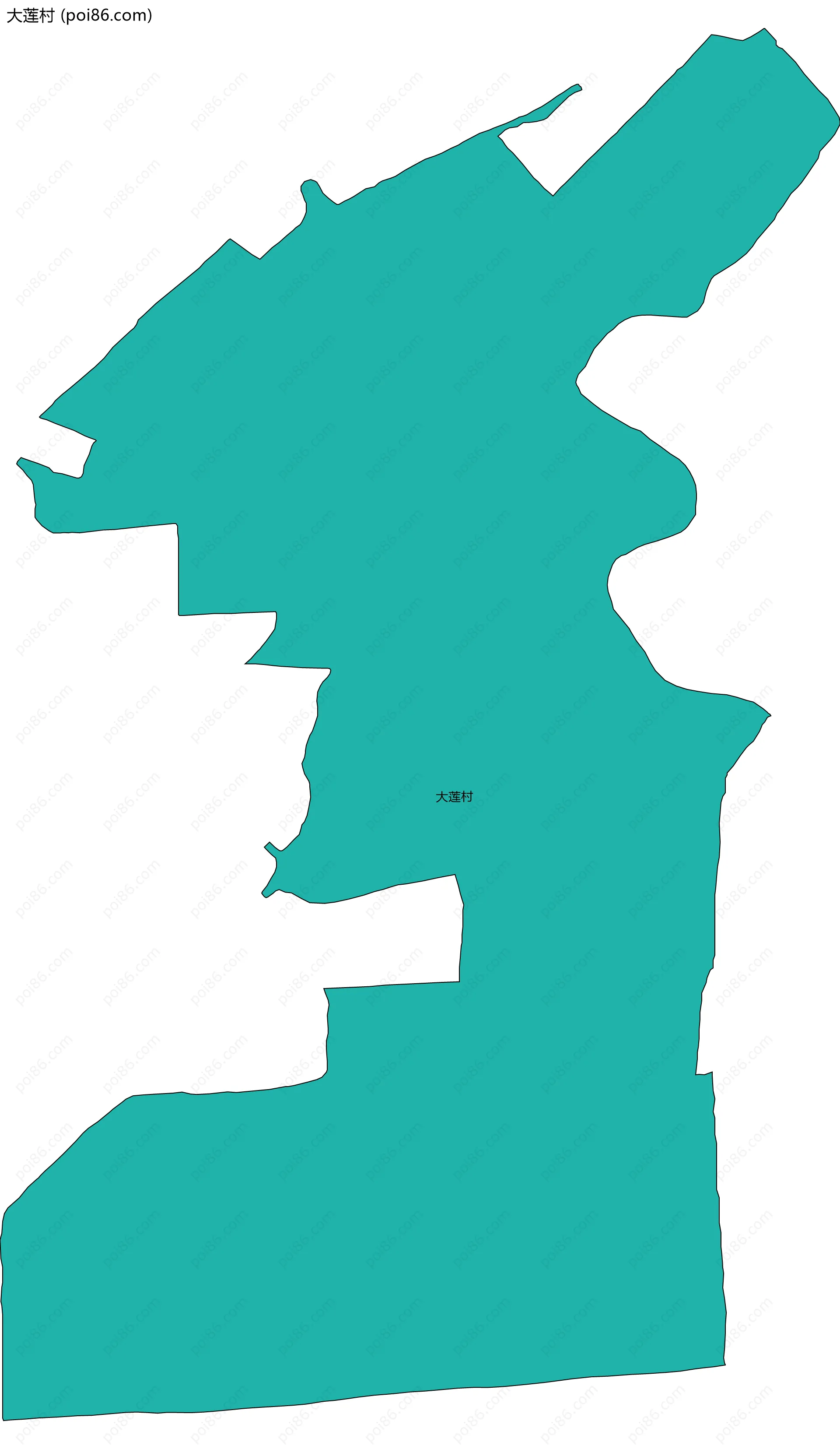 大莲村边界地图