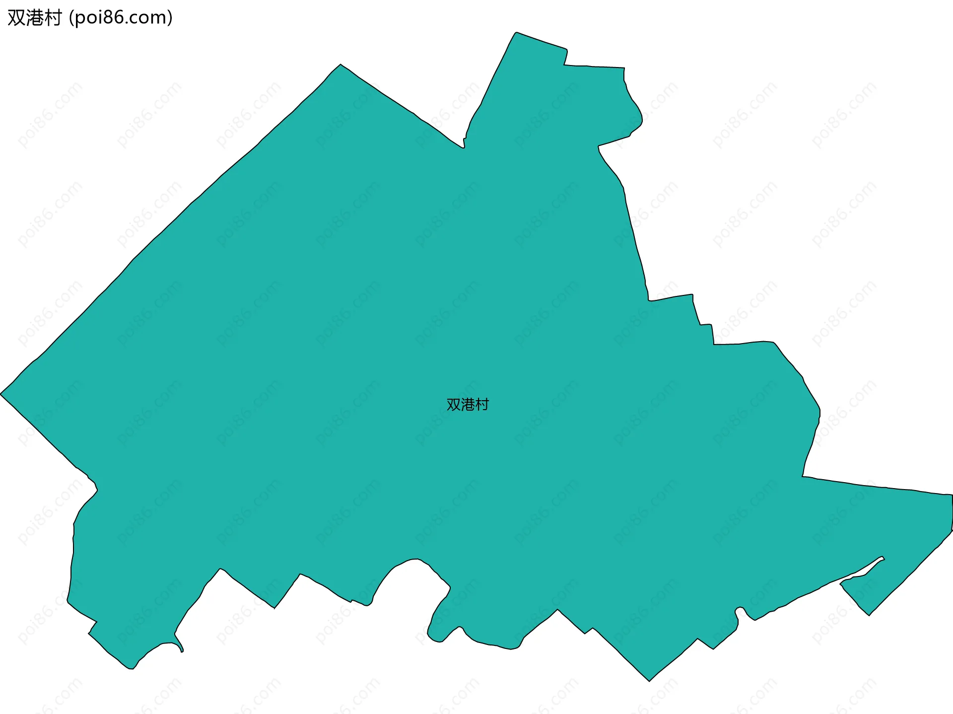 双港村边界地图