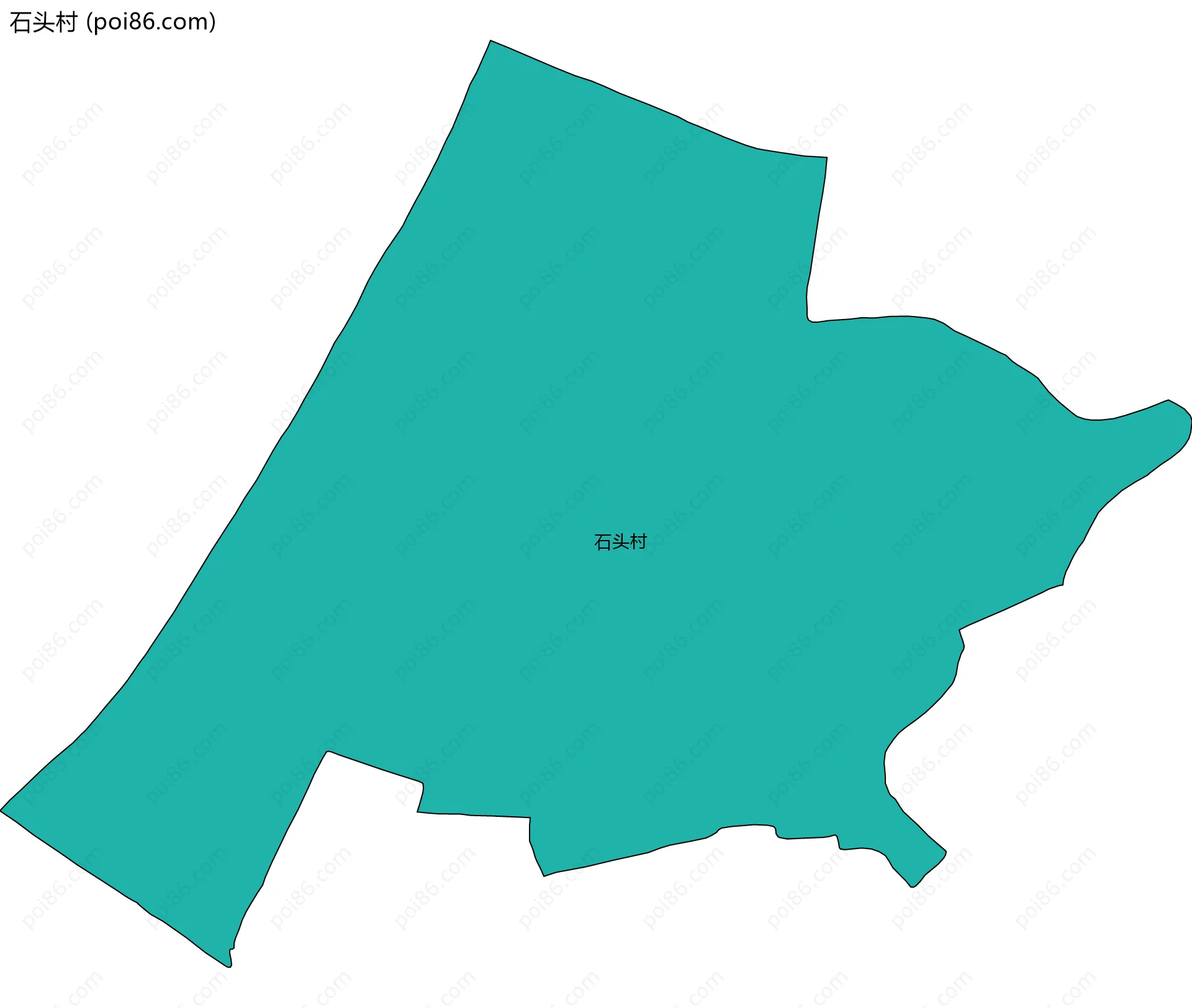 石头村边界地图