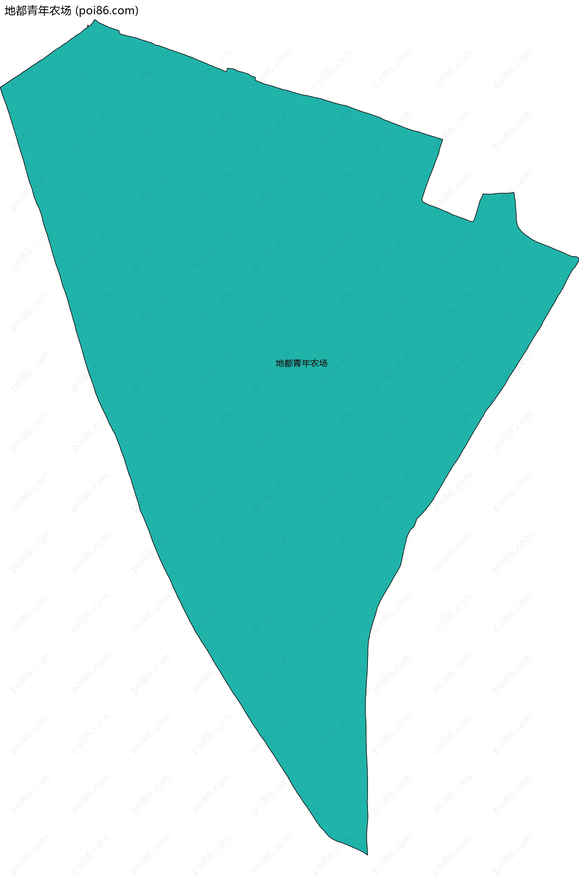 地都青年农场边界地图