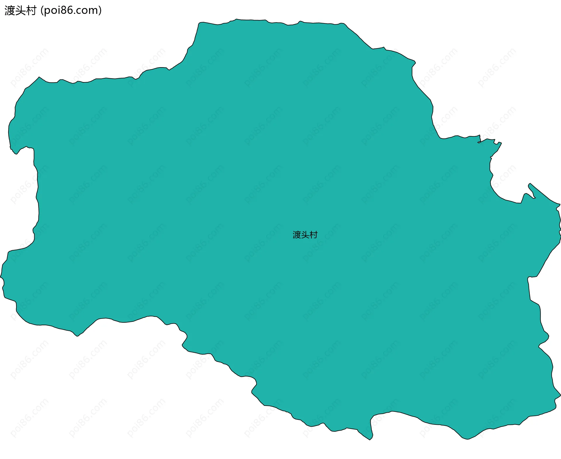 渡头村边界地图