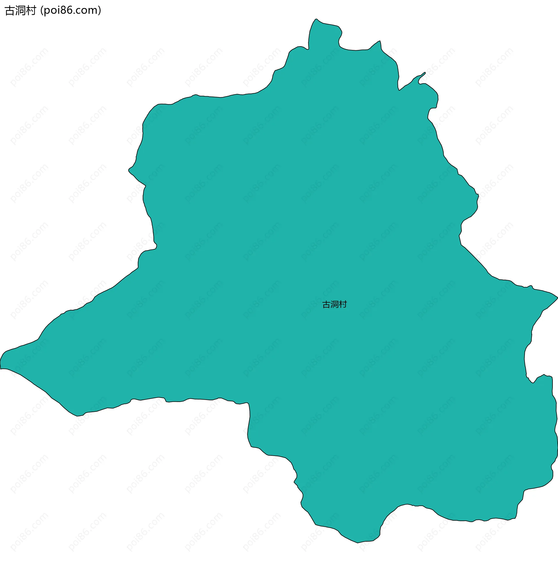 古洞村边界地图